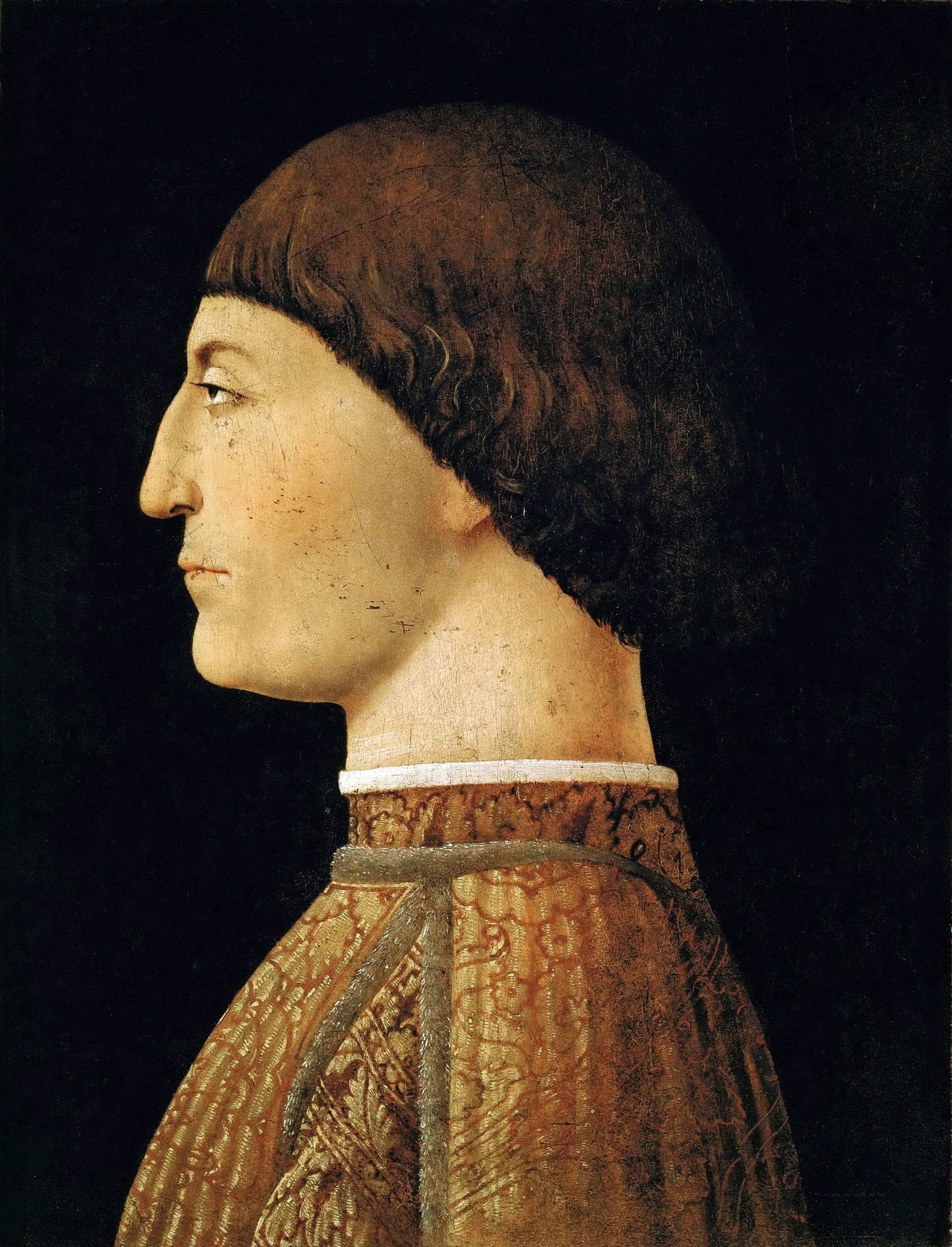 Piero della Francesca, Portrait of Sigismondo Malatesta (1450–1475; oil on panel, 44.9 x 34 cm; Paris, Mus&eacute;e du Louvre)