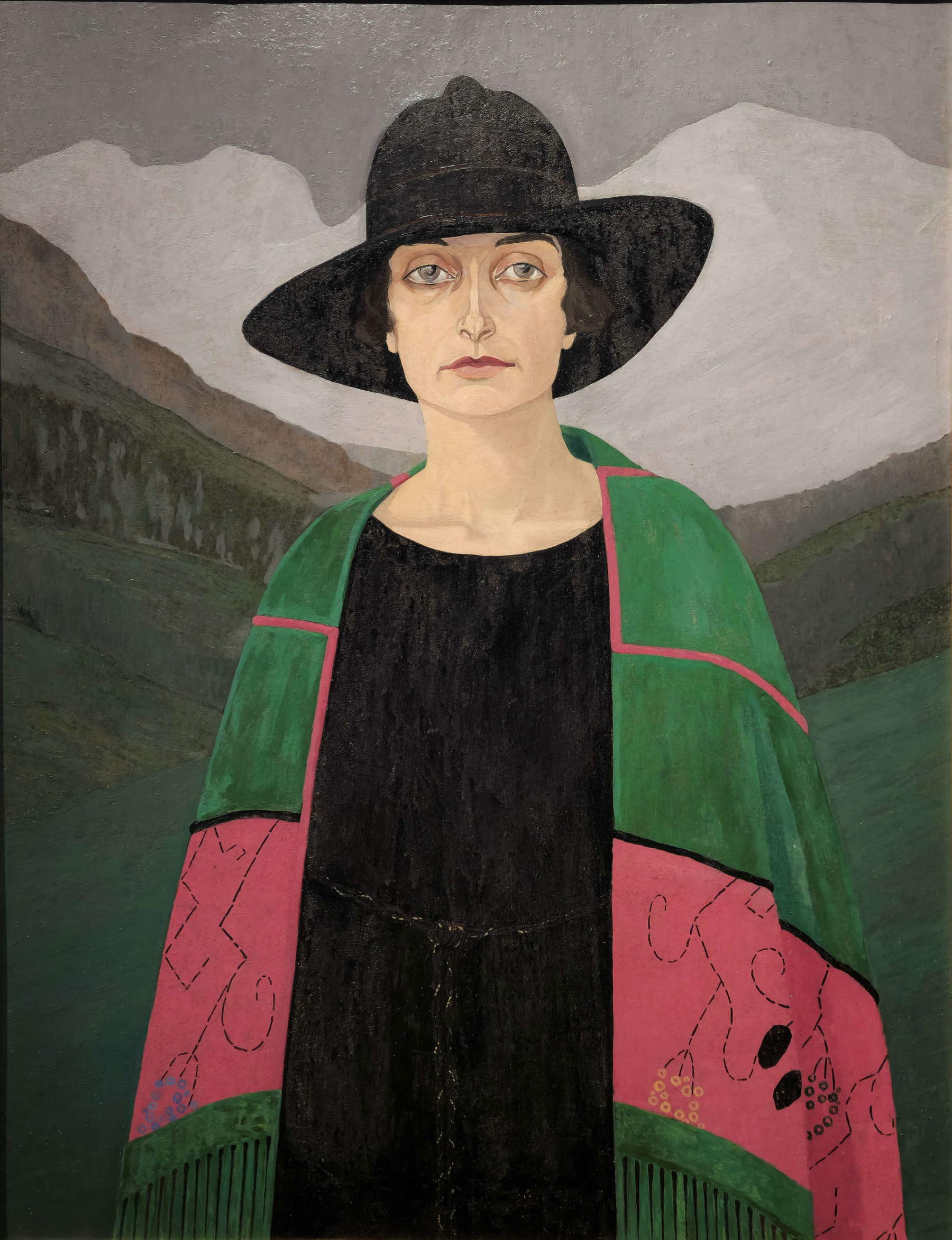 Memo Vagaggini, Portrait of His Wife Gina Dumonal (1921; oil on cardboard, 81 x 66 cm; private collection)