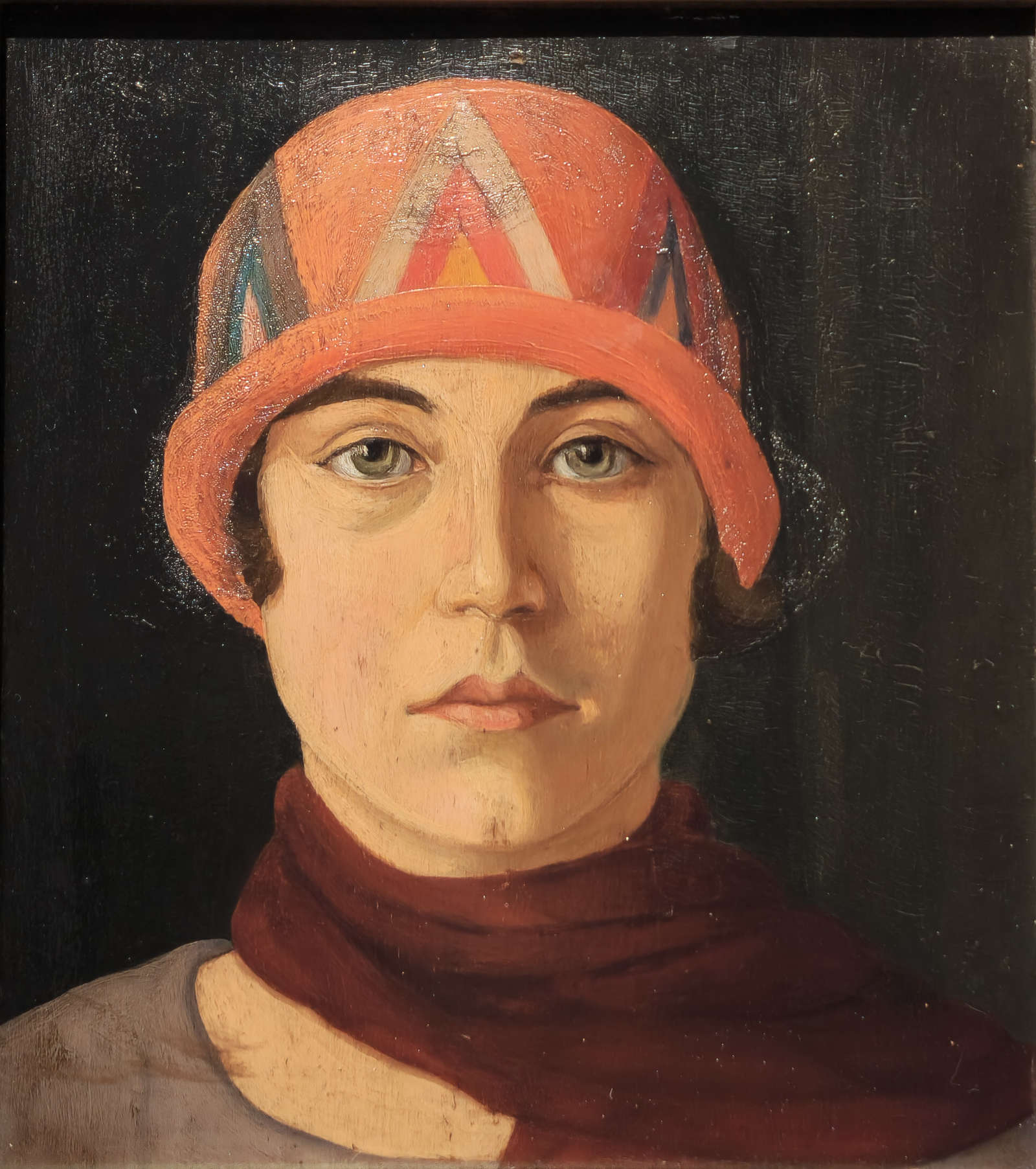Memo Vagaggini, Portrait of His Sister (ca. 1922; oil on cardboard, 22 x 19 cm; private collection)