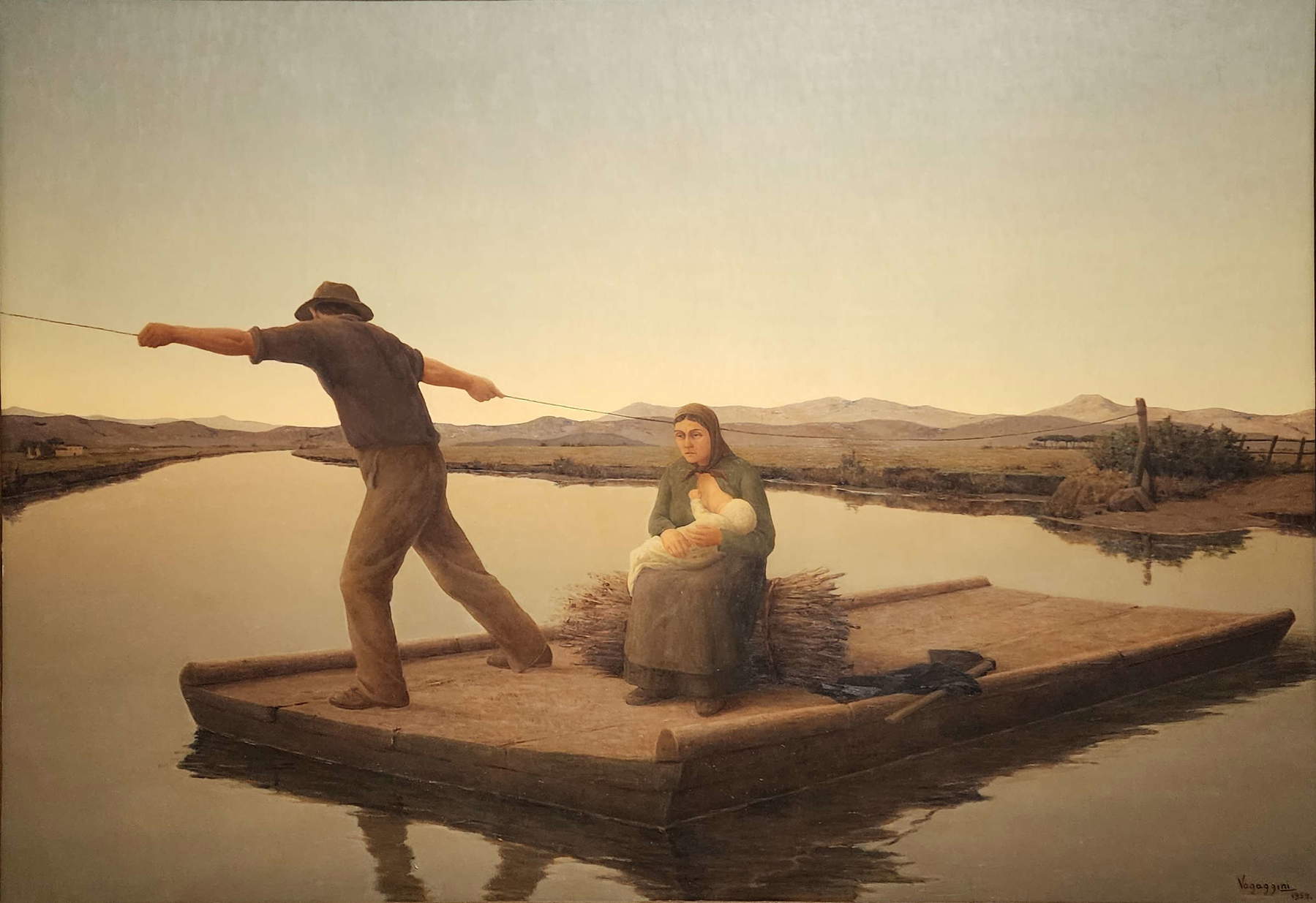Memo Vagaggini, Ferry (1939; oil on canvas, 106 x 150.5 cm; private collection)