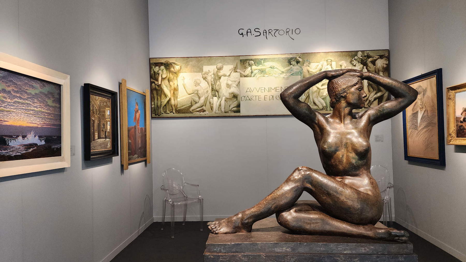 Exhibits at BIAF 2026. Photo: Finestre sull'Arte