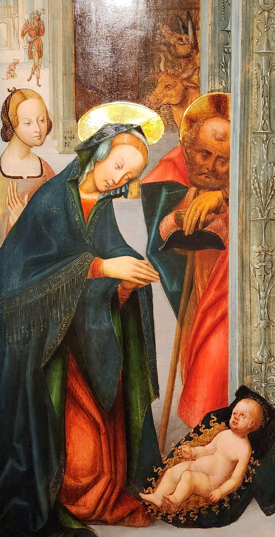 Eusebio Oldoni, Nativity (1525; tempera on wood, 113 x 59 cm). Presented by: Longari Arte Milano