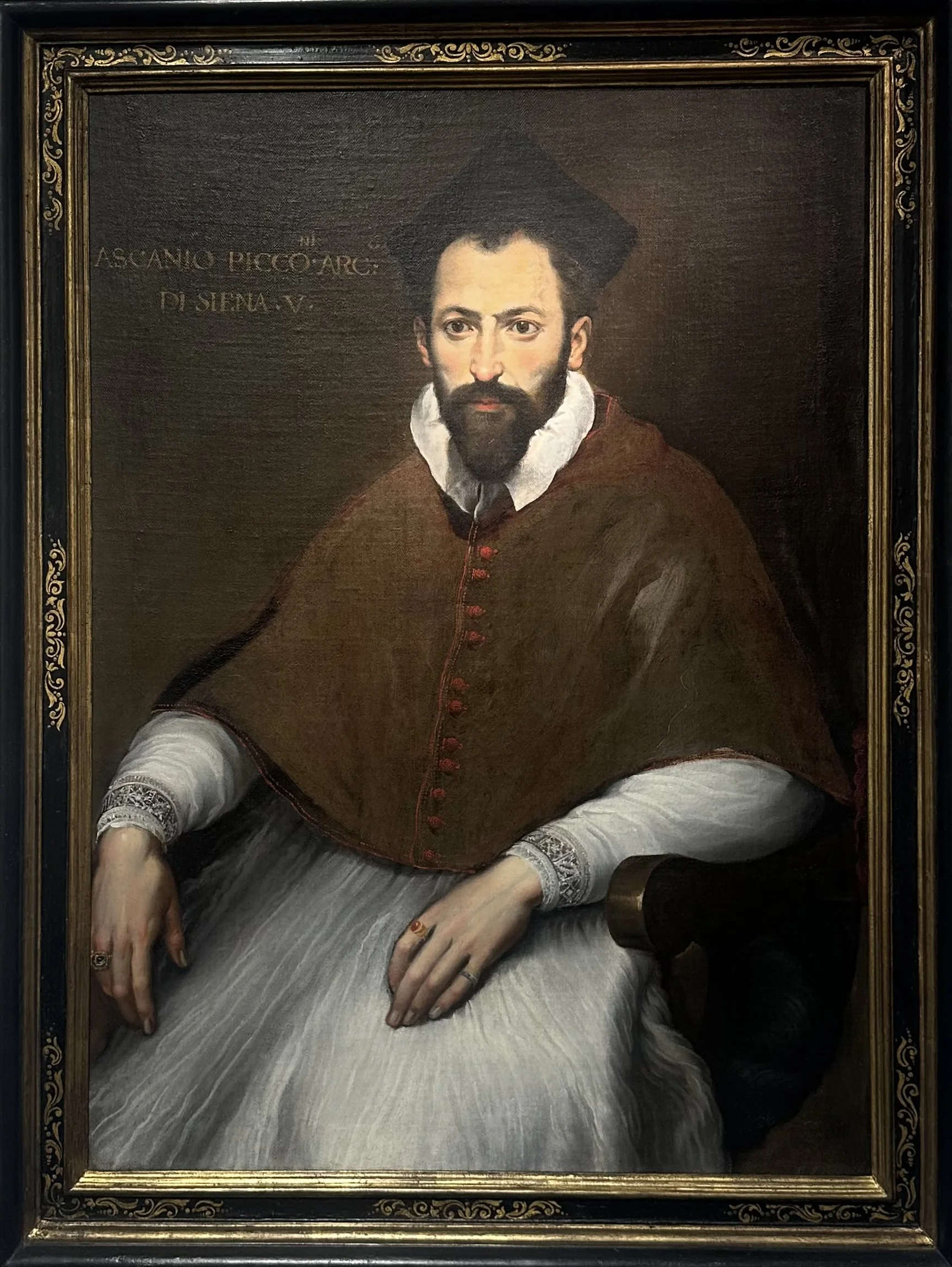 Francesco Vanni, Portrait of Ascanio Piccolomini, 5th Archbishop of Siena (c. 1590; oil on canvas, 115 &times; 82 cm). Attributed by: Bacarelli 1923