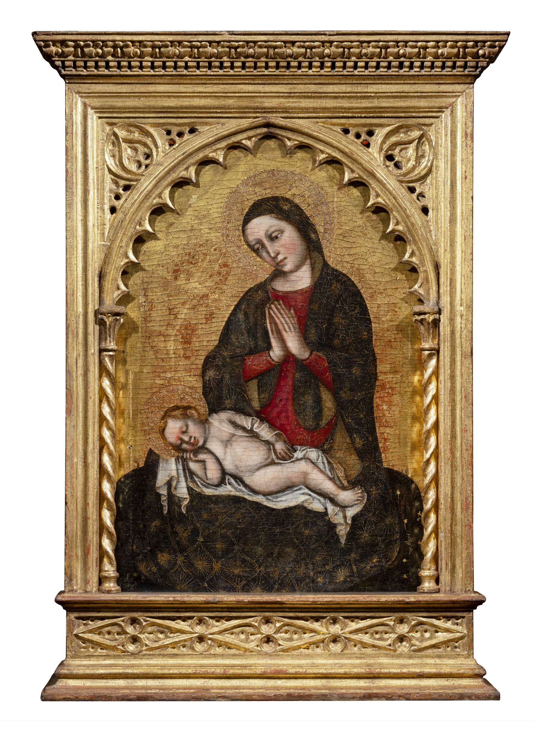 Zanino di Pietro, Madonna of Humility (tempera on wood, 71.5 x 53 cm)