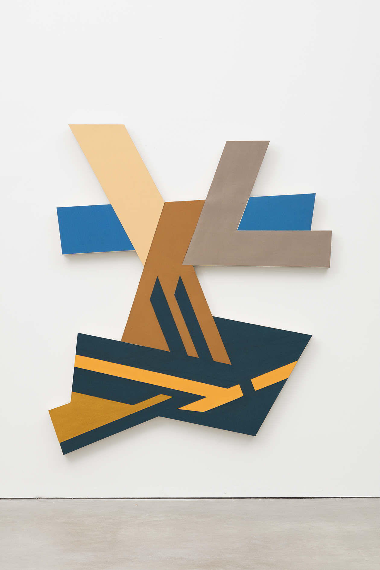Frank Stella, Lanckorona I (1971; Mischtechnik auf Leinwand, 274,3 x 228,6 cm). Mit freundlicher Genehmigung von Spr&uuml;th Magers