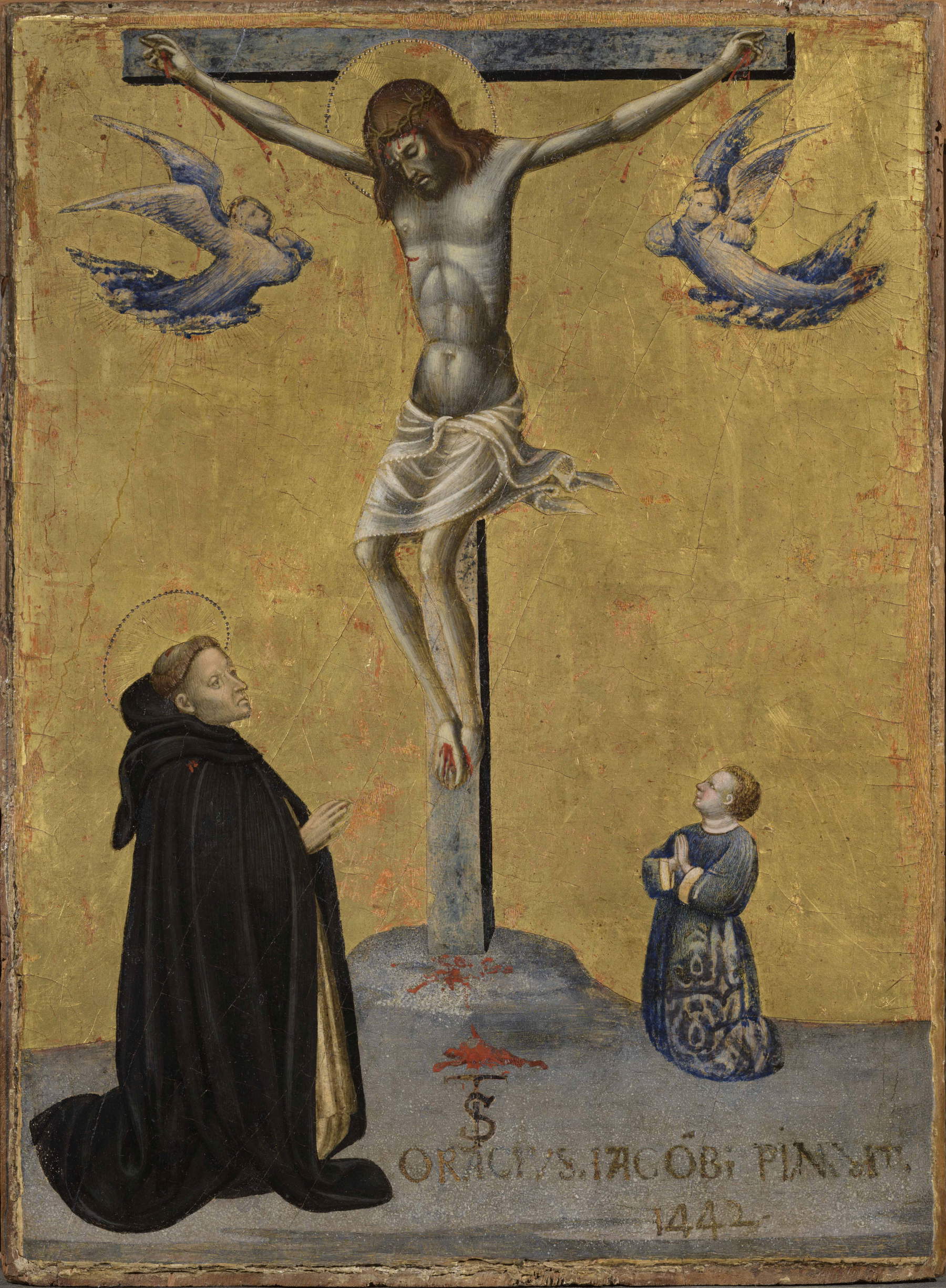 Orazio di Jacopo, Crocifissione (1442; tempera e oro su tavola, 52 x 37 cm). Presentato da: Matteo Salamon