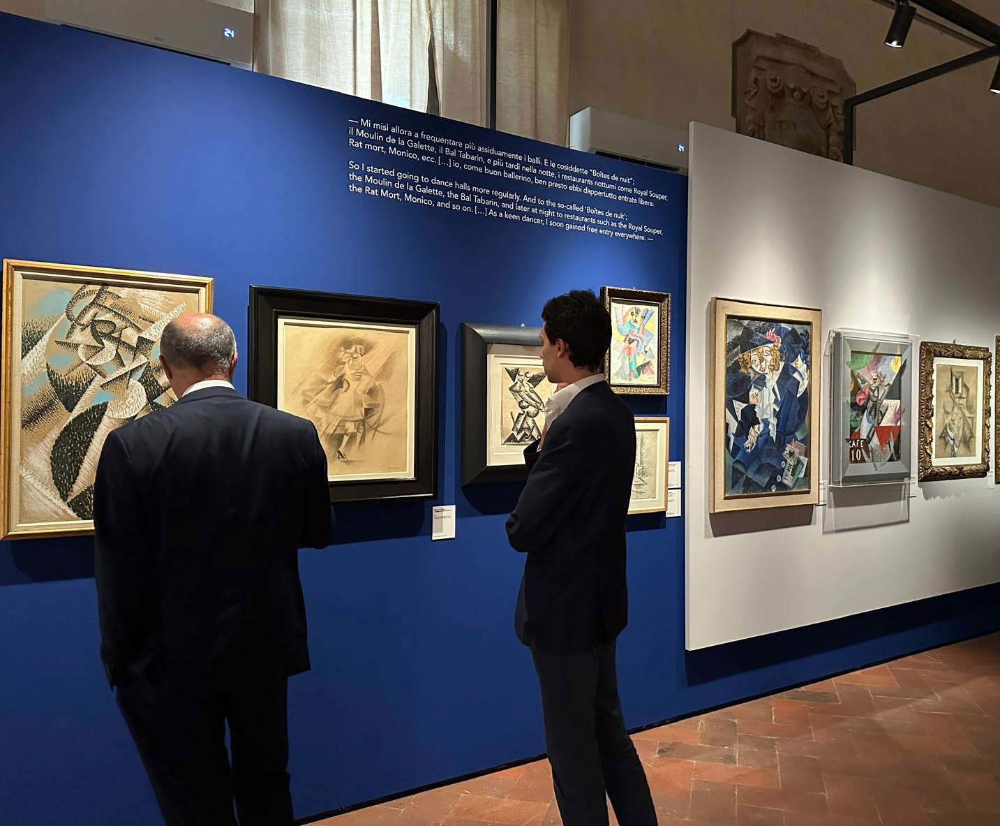 Ausstellungsgestaltung der Ausstellung „Gino Severini. Modernität als Dialog“. Foto: Jacopo Suggi
