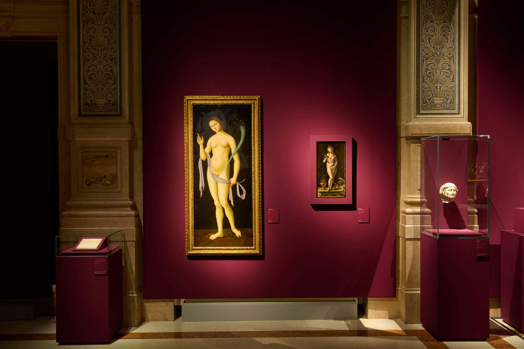 Ausstellungsgestaltung der Ausstellung „Schönheit und Hässlichkeit. Ideal, Realität, Karikatur in der Renaissance“. Foto: Maurizio Tosto