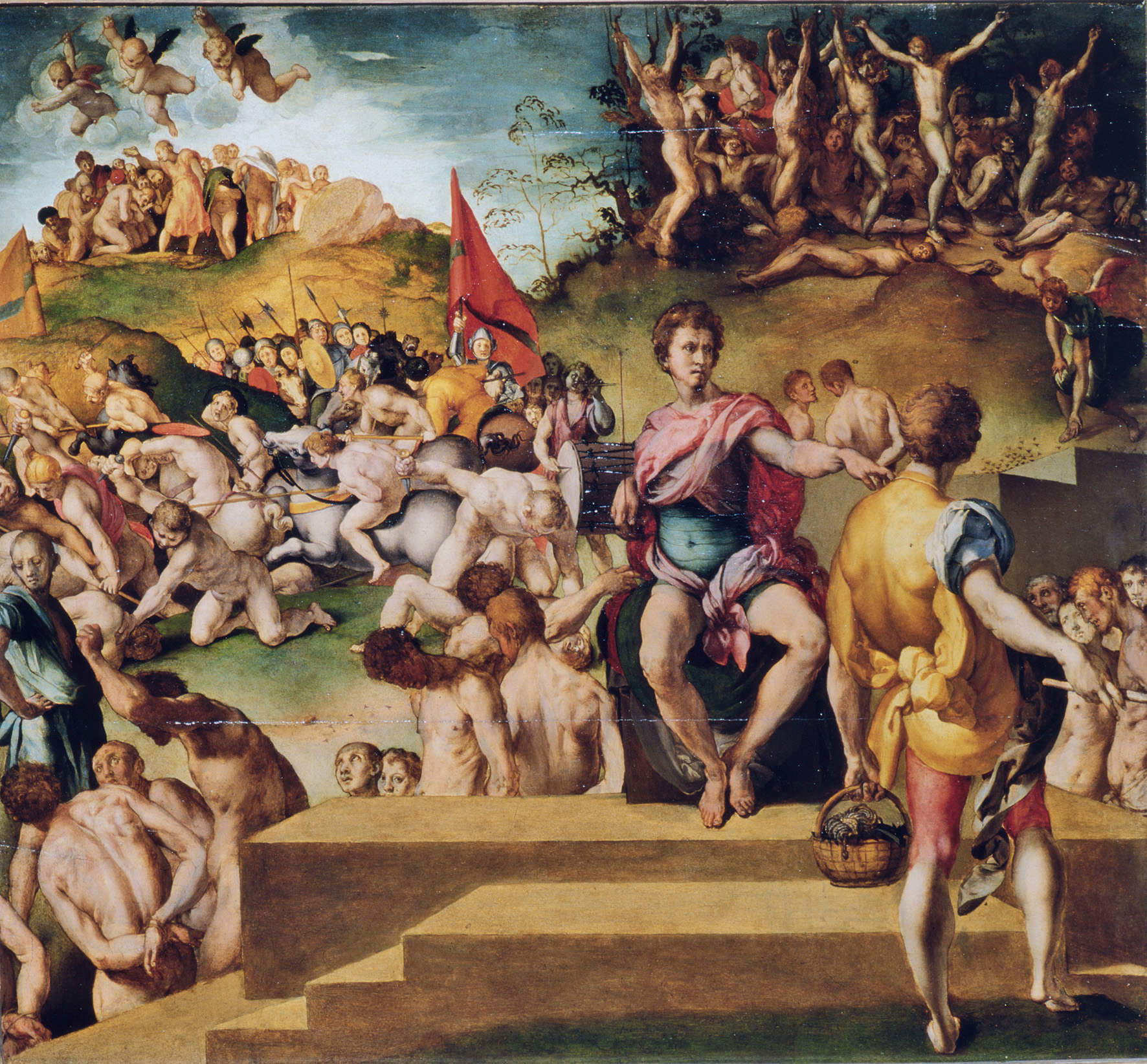 Pontormo, The Ten Thousand Martyrs (1528–1530; oil on panel, 67 &times; 73 cm; Florence, Uffizi Galleries – Palatine Gallery of the Pitti Palace). Courtesy of the Ministry of Culture