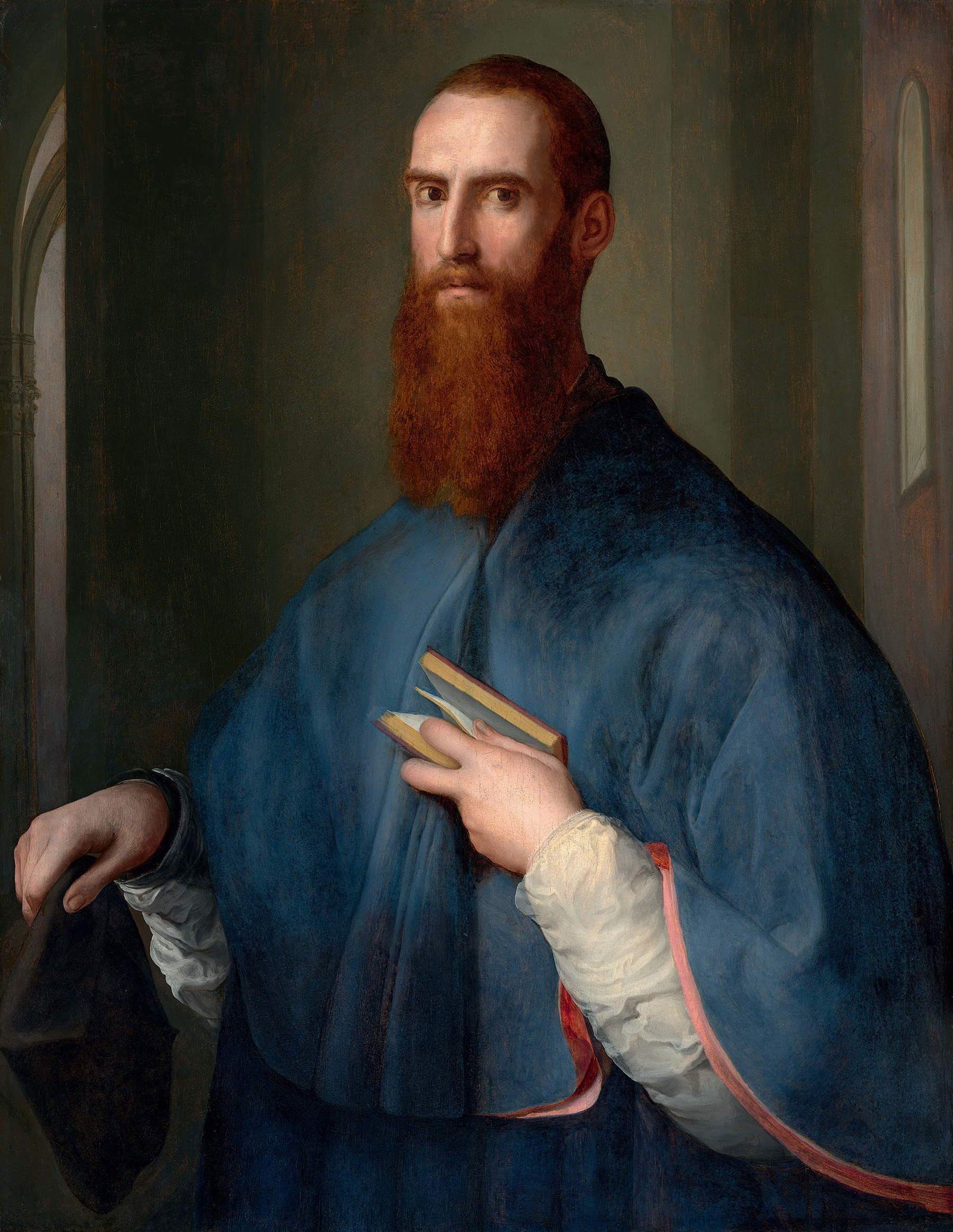 Pontormo, Portrait of a Monsignor (c. 1541; oil on panel, 102 &times; 78.9 cm; Washington, National Gallery of Art). &copy; 2026 National Gallery of Art, Washington