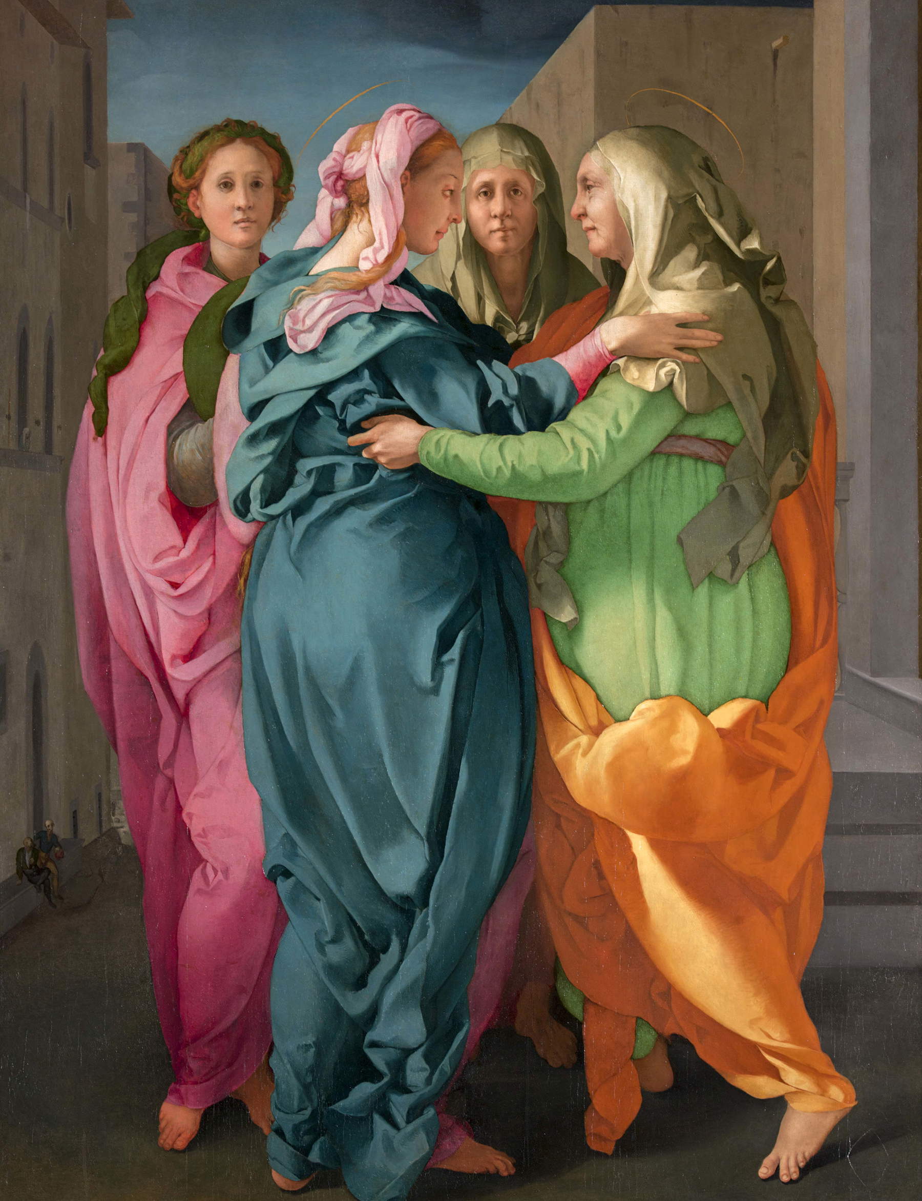 Pontormo, The Visitation (1528–1532; oil on panel, 202 &times; 156 cm; Carmignano (Prato), Parish Church of St. Michael the Archangel). Courtesy of the Diocese of Pistoia. Photo: Antonio Quattrone