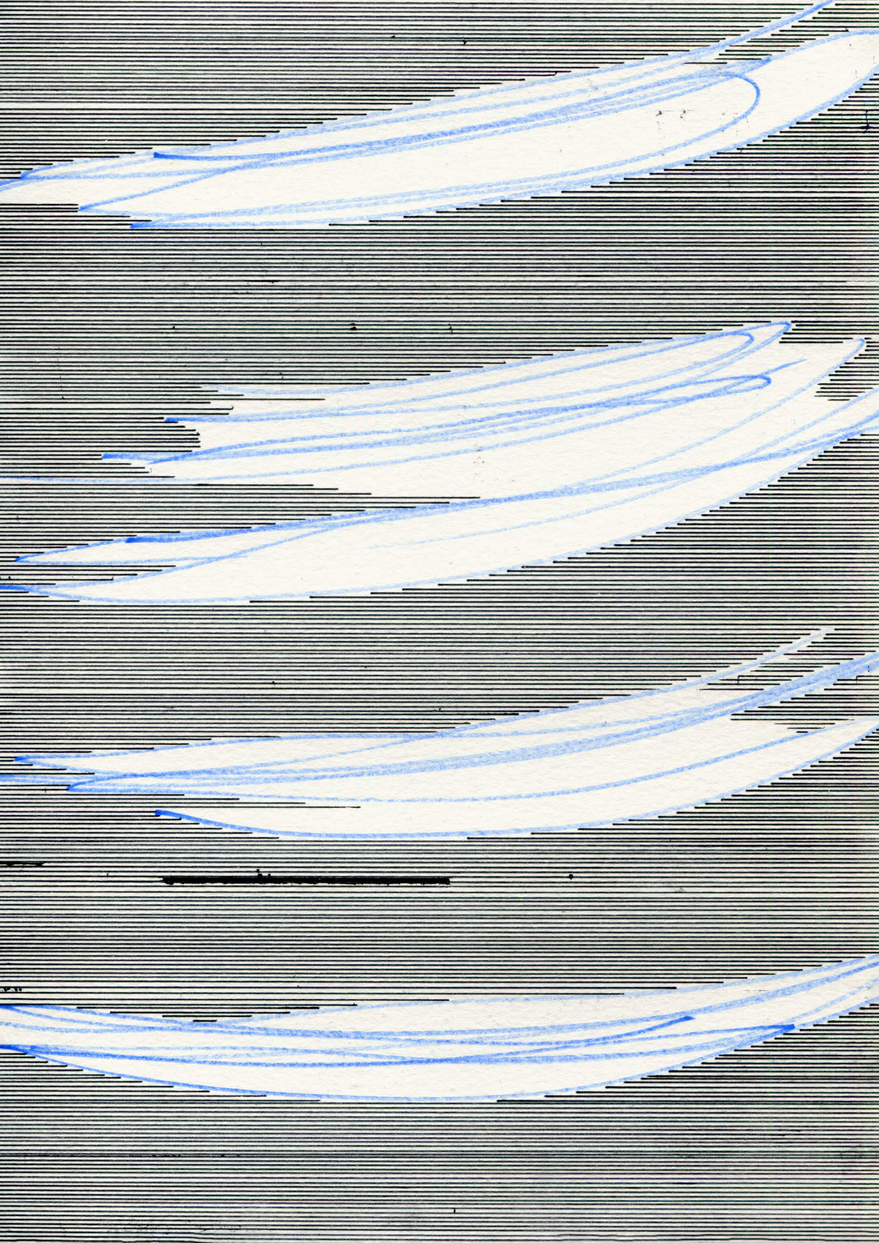 Nicolas Müller, Ohne Titel (2025; Tinte auf Papier, 30 x 21 cm)