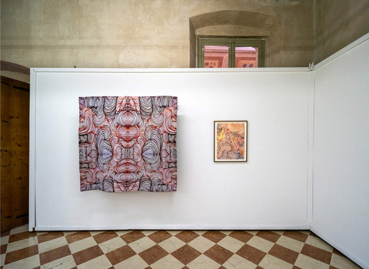 Exhibition installation for “Maurizio Donzelli: Incantamenti” in Bagnolo Mella (BS), Palazzo Bertazzoli. Photo: Federico Giannini