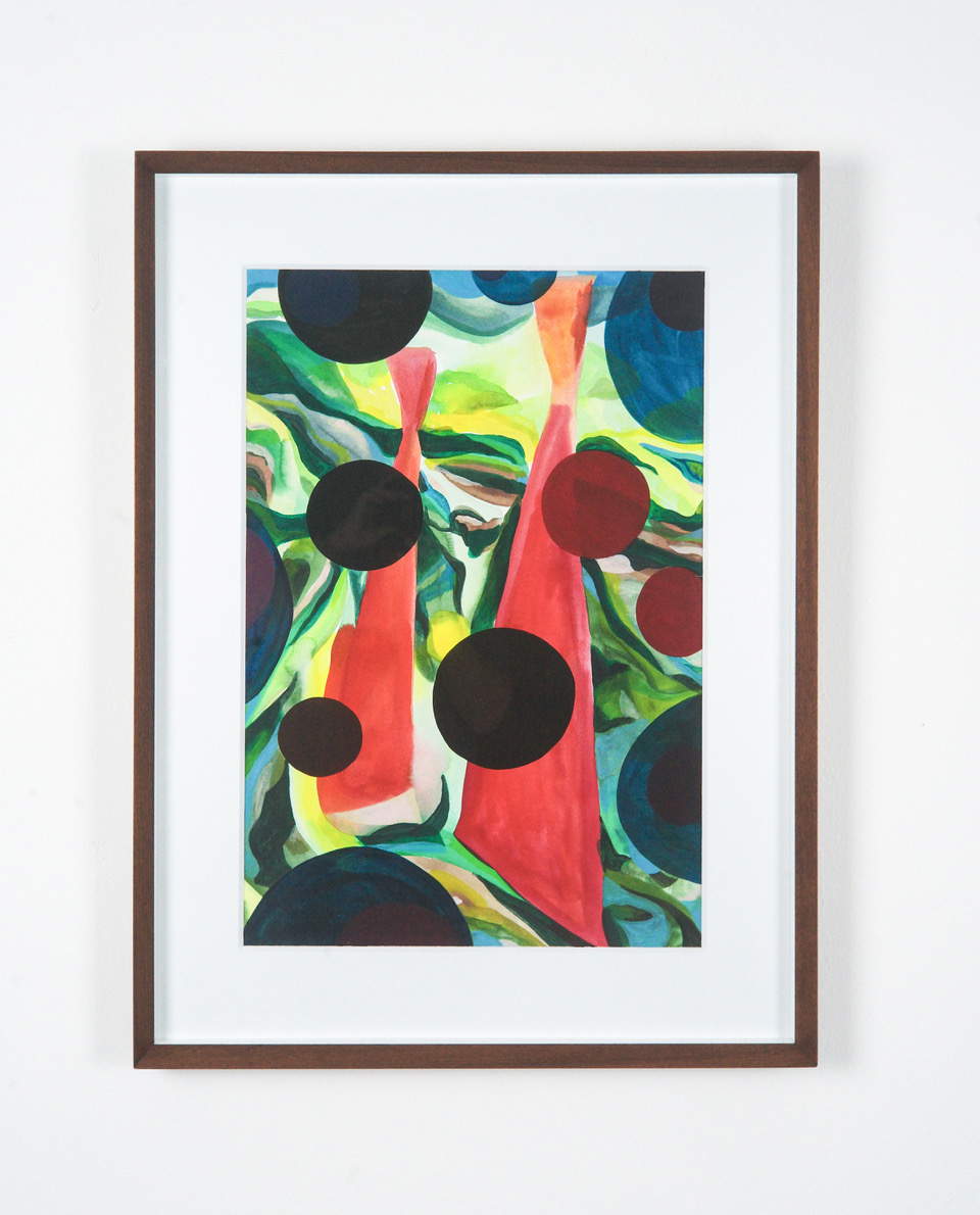 Maurizio Donzelli, *Drawing of the Almost (Landscape)* (2026; acrylic on pure cotton paper, 71 x 49 cm)