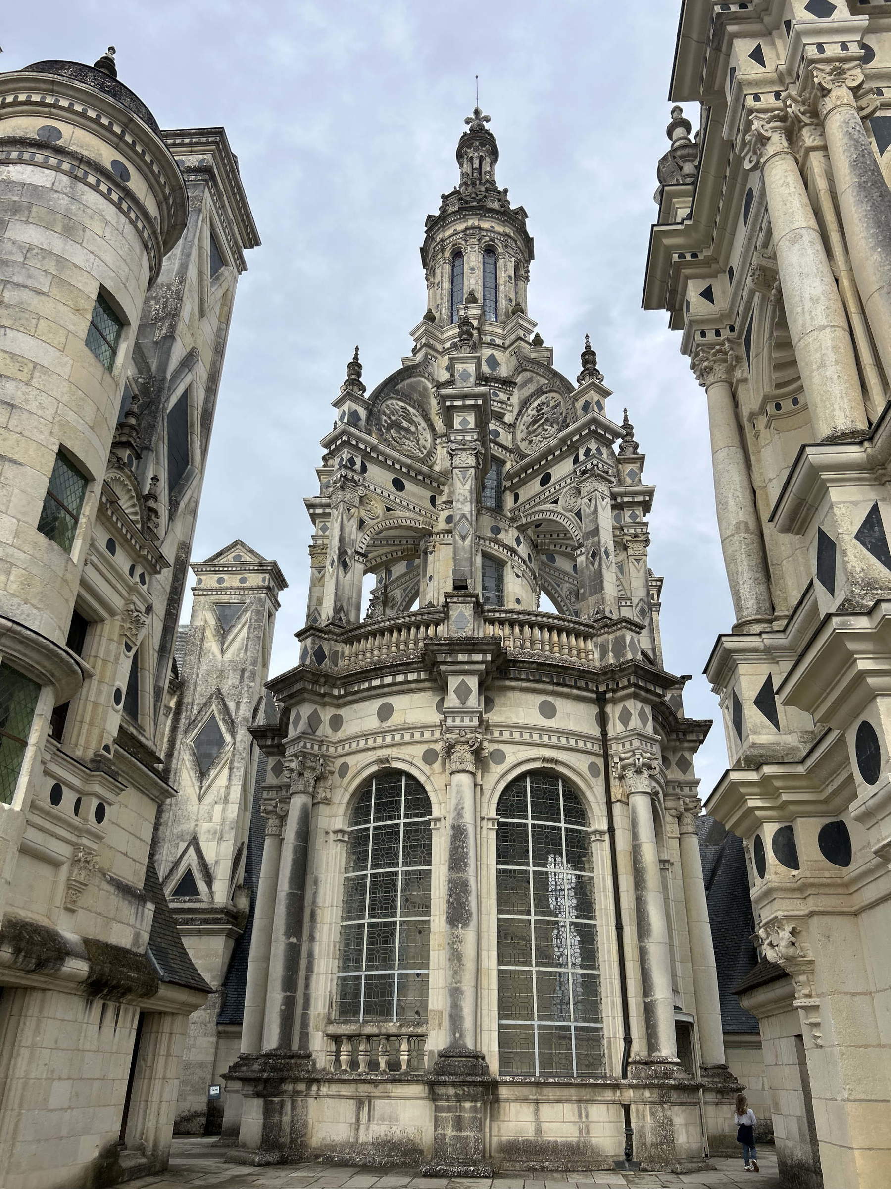 Detailansicht des Laternenturms des Schlosses Chambord. Foto: Francesca Anita Gigli