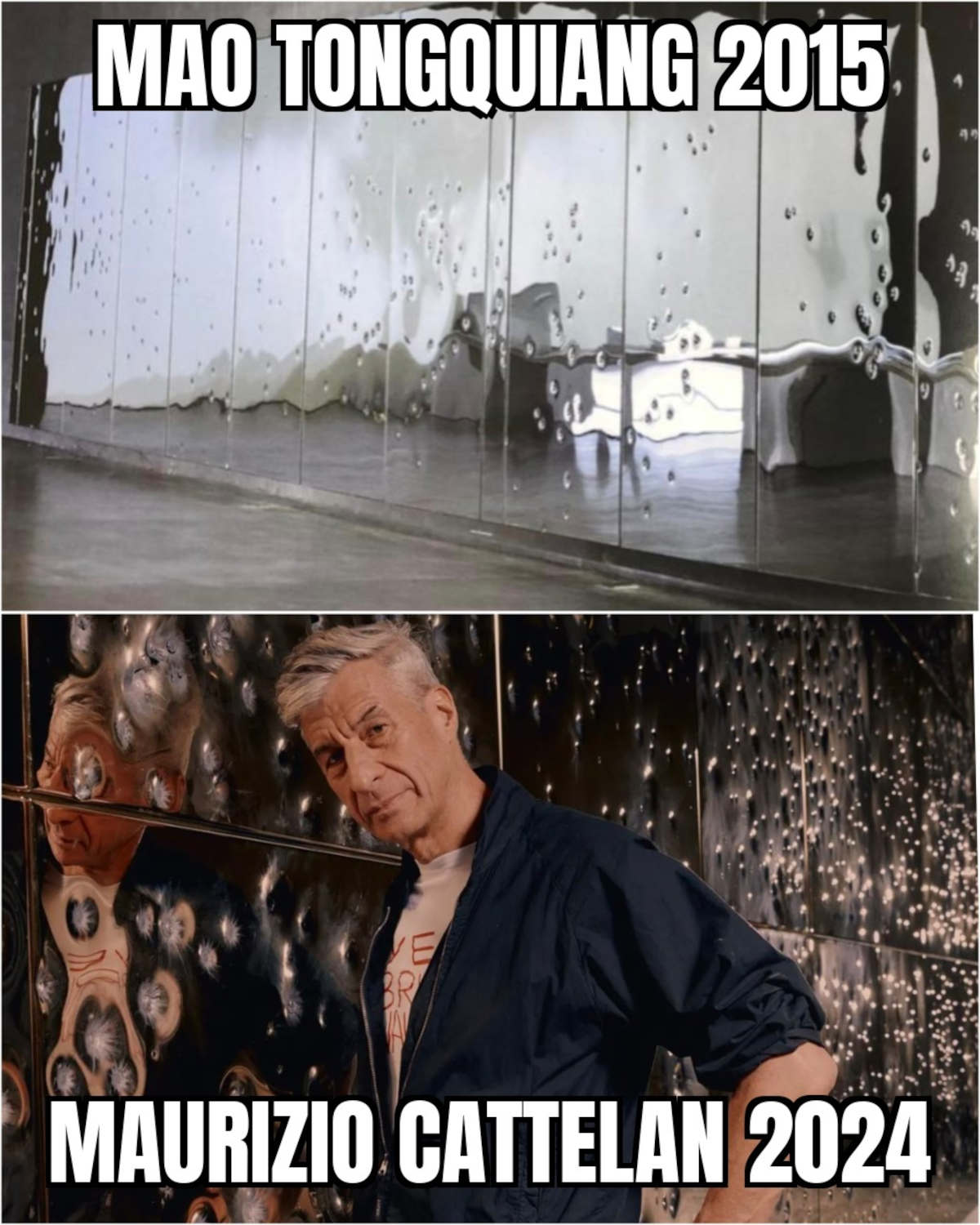 Mao Tongquiang vs. Maurizio Cattelan
