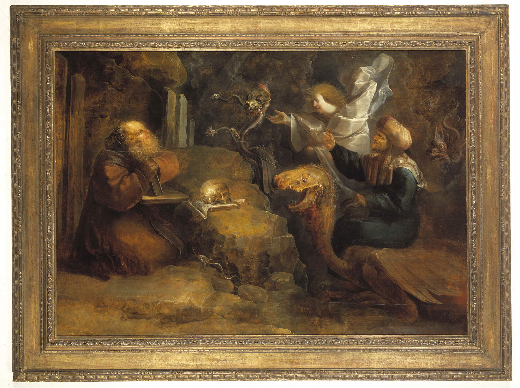 Jan van der Venne, Les tentations de saint Antoine (vers 1625-1650 ; huile sur bois, 72 x 104 cm ; Utrecht, Museum Catharijneconvent)