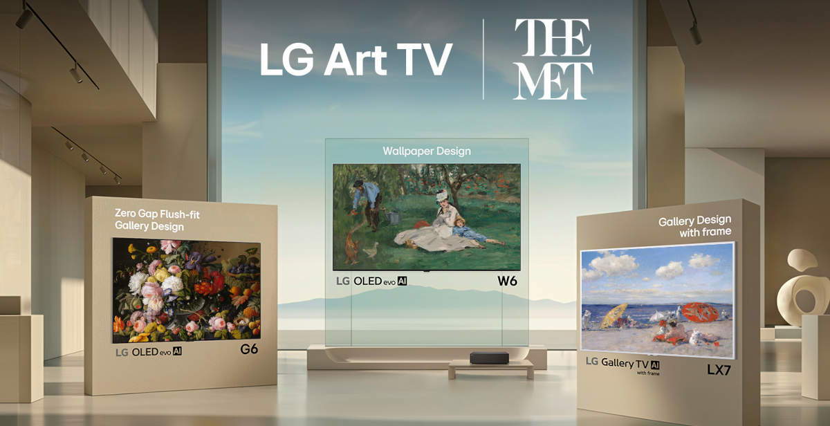 LG propose 100 chefs-d’œuvre du Metropolitan Museum sur ses téléviseurs