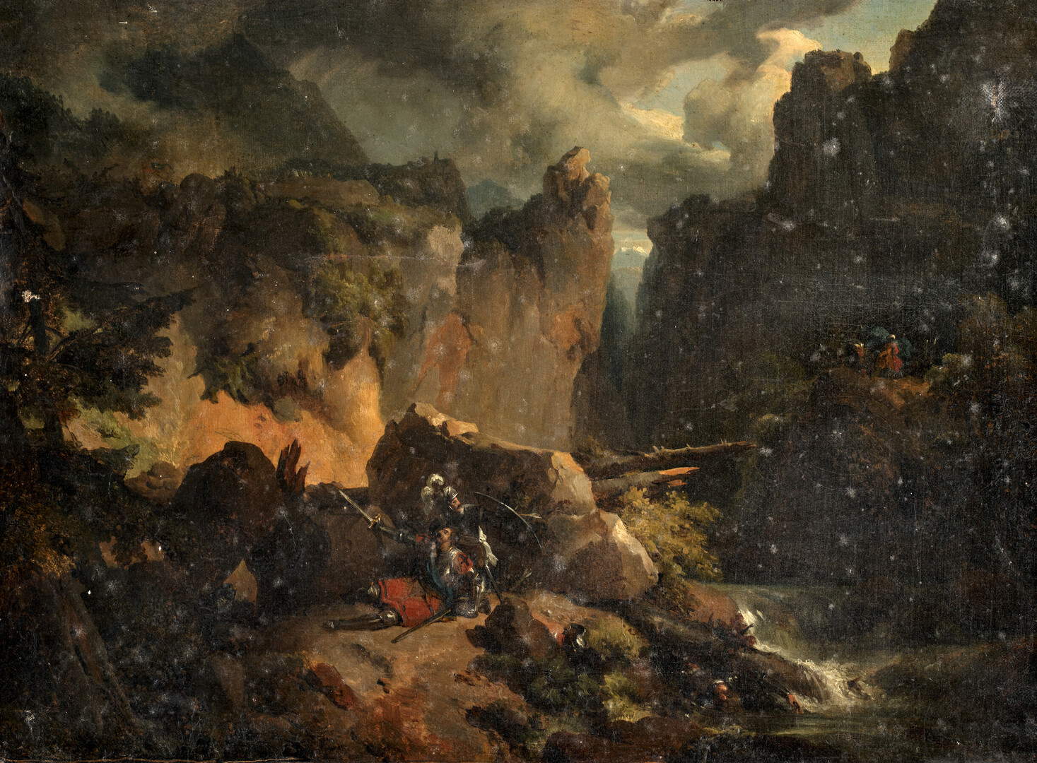 Achille-Etna Michallon, La mort d'Orlando (1818 ; Orl&eacute;ans, Mus&eacute;e des Beaux-Arts)