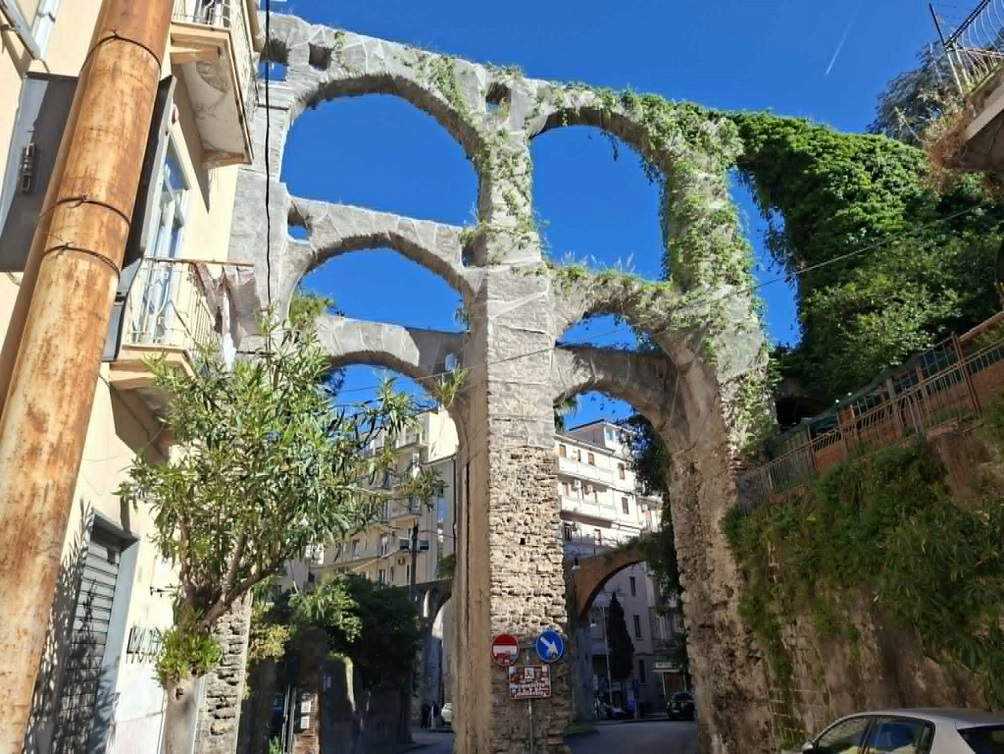 L&rsquo;Acquedotto medievale di Salerno, noto popolarmente come Ponti del Diavolo. Foto: Soprintendenza Archeologia Belle Arti e Paesaggio di Salerno e Avellino