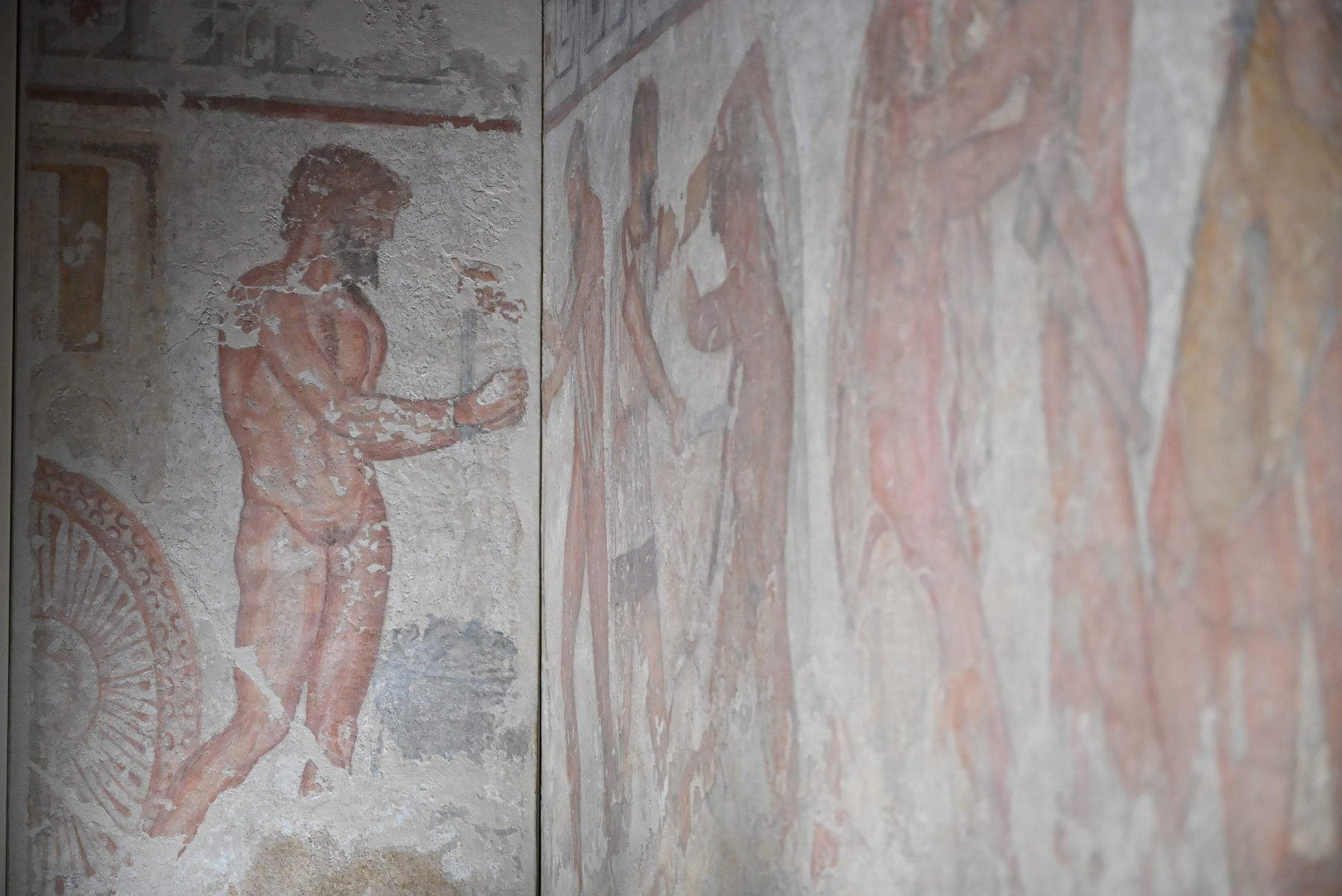 The frescoes in the François Tomb at the Villa Giulia Museum. Photo: Valentina Sensi