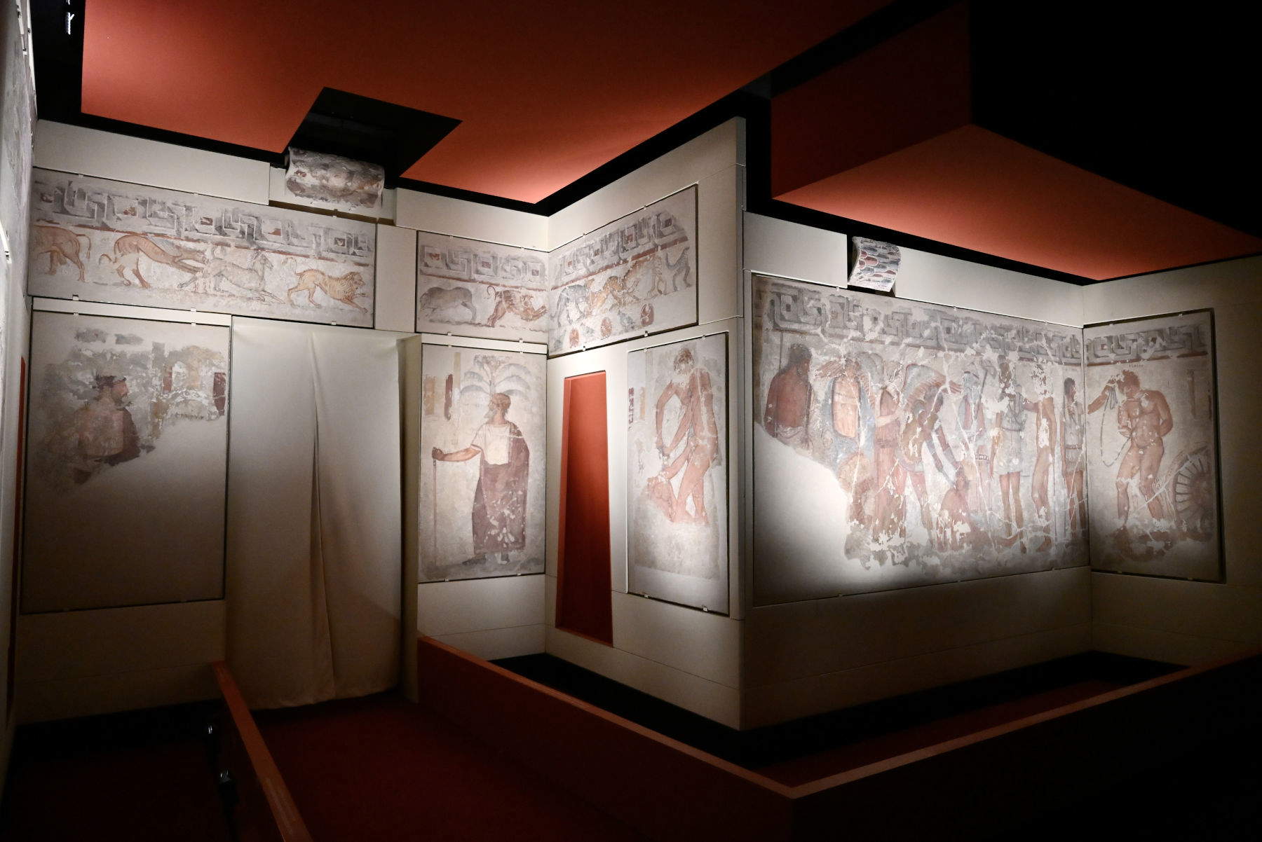 The frescoes in the François Tomb at the Villa Giulia Museum. Photo: Valentina Sensi
