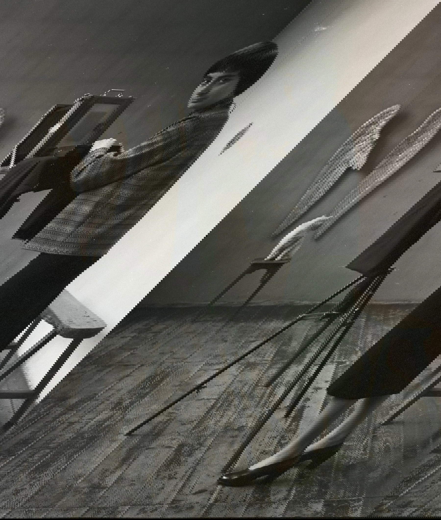 Agn&egrave;s Varda, Autoportrait dans son atelier, rue Daguerre, Paris 14, 1956 &copy; Succession Agn&egrave;s Varda