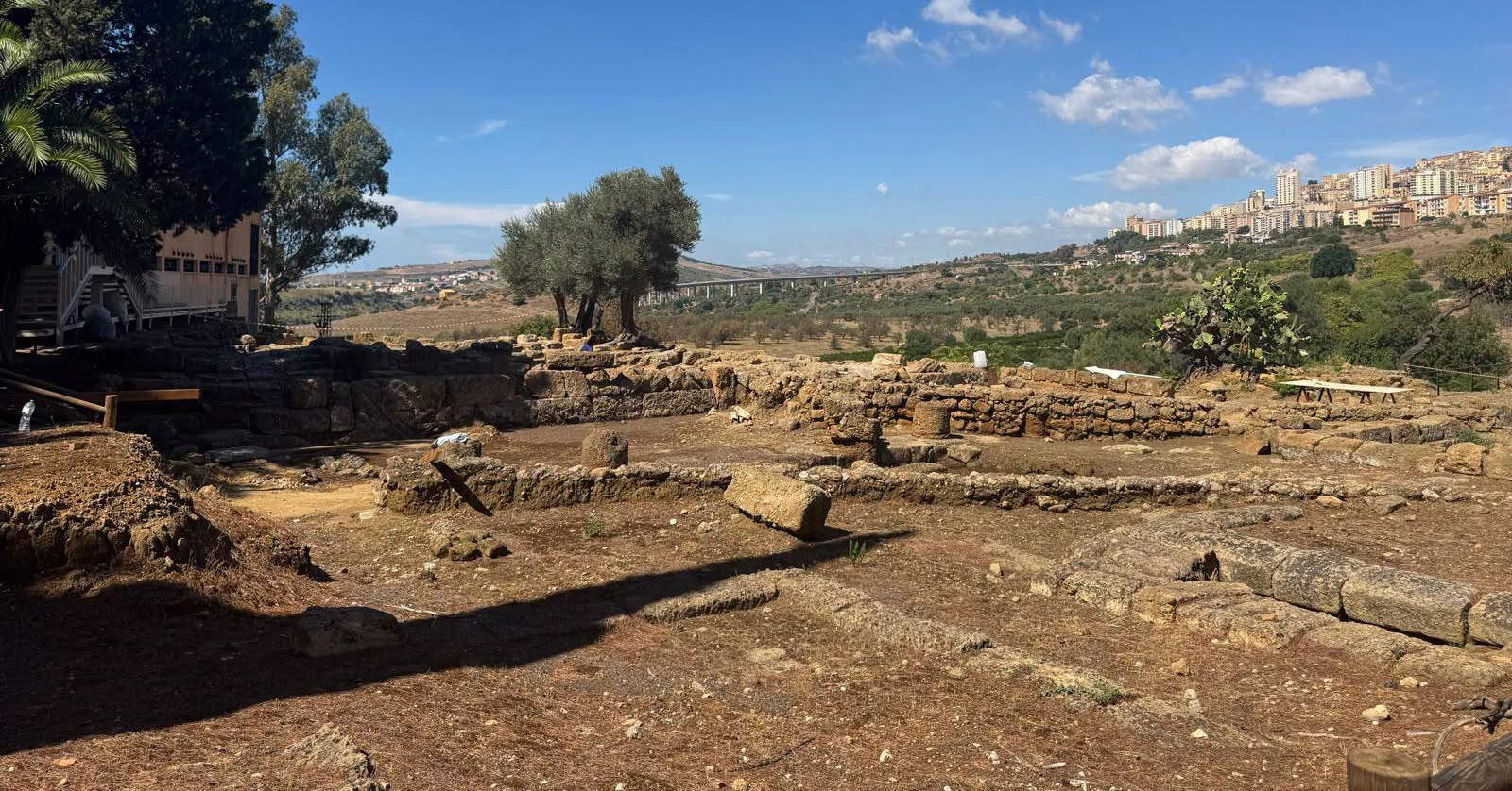 Obras de restauración del Bouleuterion de la antigua Akragas. Foto: Parque Arqueológico del Valle de los Templos, Agrigento