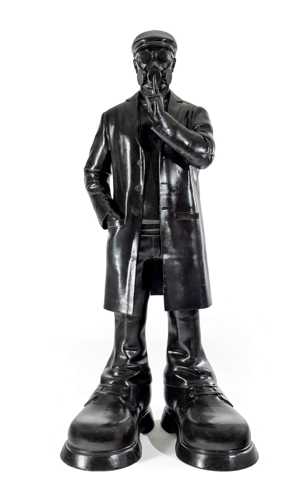 Ahmet G&uuml;neştek, Silence, Voices in Silence series (2025; bronze sculpture, 290 x 118 x 122 cm)