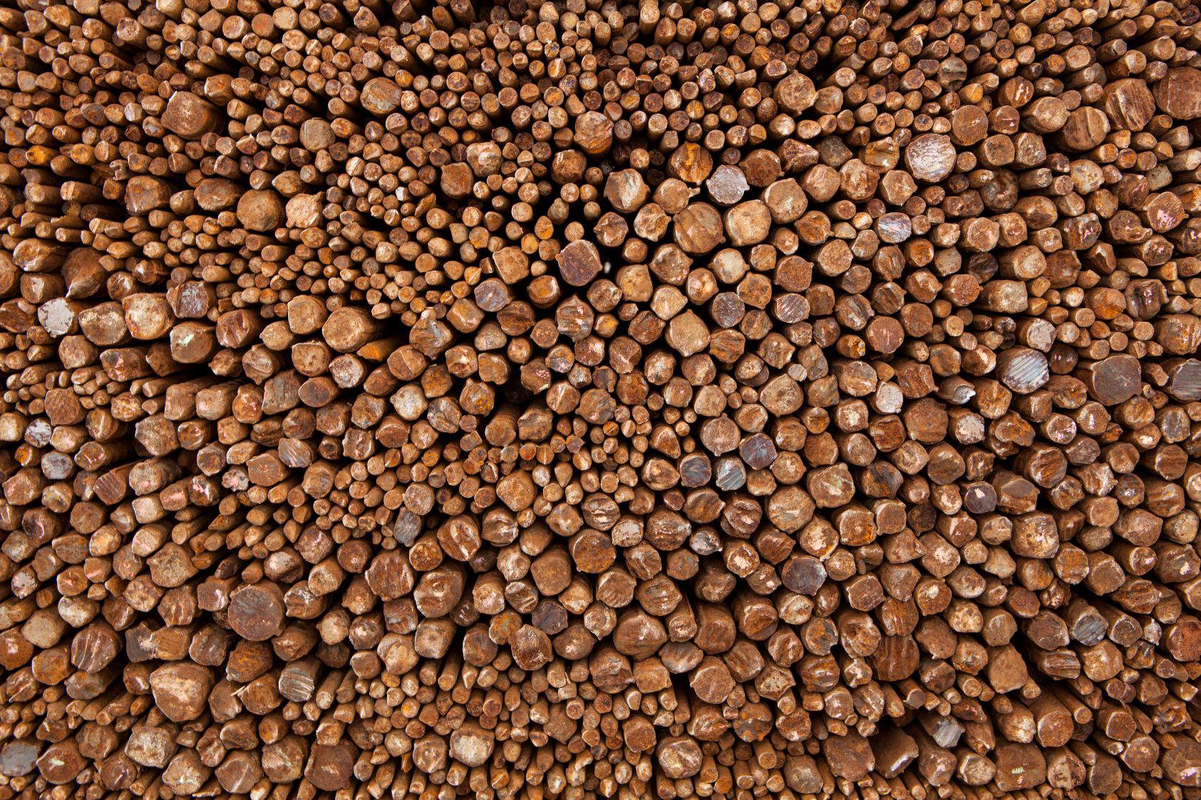 Ai Weiwei, Straight &ndash; dettaglio. Su gentile concessione di Ai Weiwei Studio e Galleria Continua