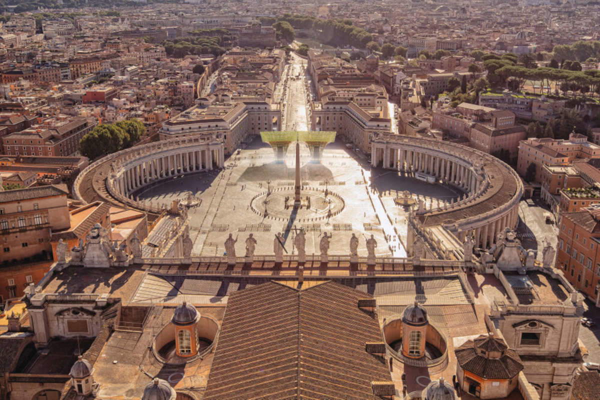 Rendering of the Climate Tree in St. Peter's Square