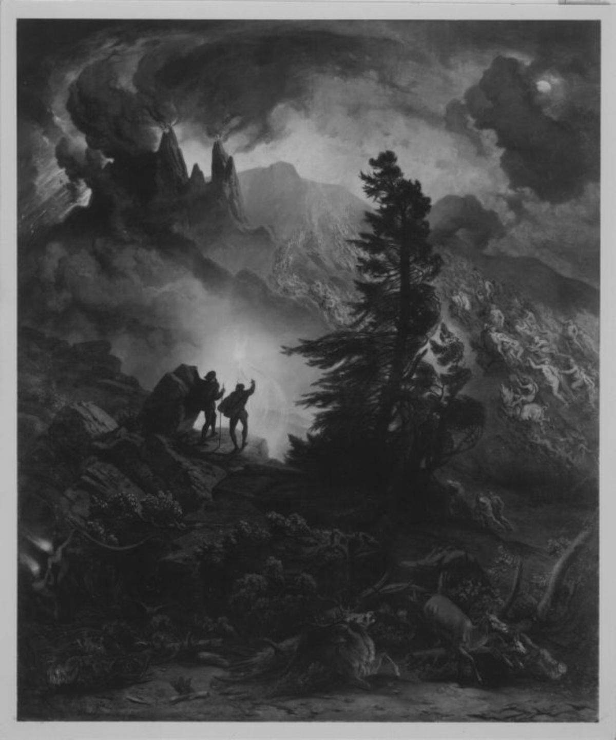 Albert Zimmermann, Valpurga-Nacht (aus Goethes Faust) (1866; Öl auf Leinwand, 322 x 264,5 cm; München, Bayerische Staatsgem&auml;ldesammlungen) Foto: Wikimedia Commons