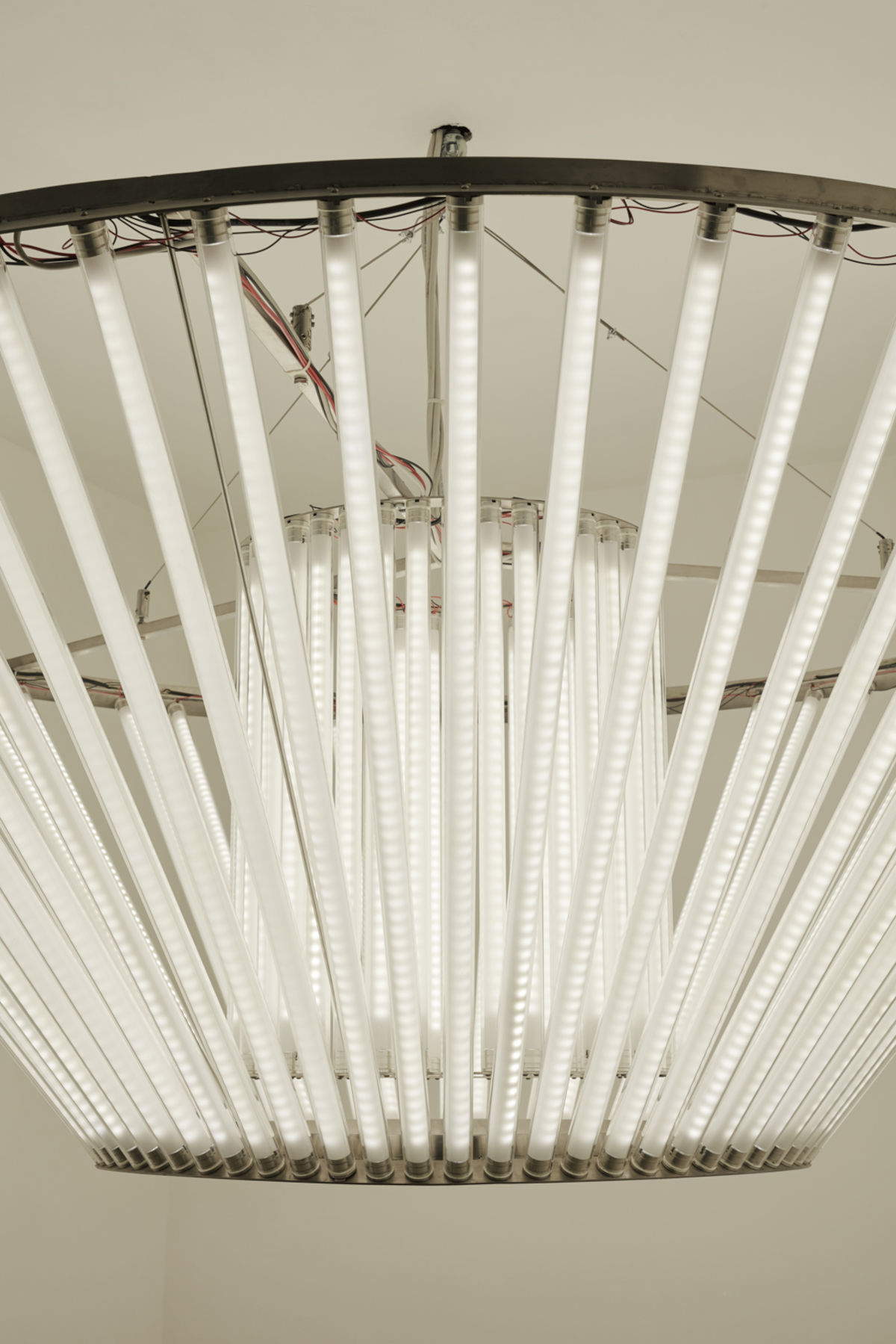 Alberto Garutti, Temporali (2015; Bologna, Garage Bentivoglio, Palazzo Bentivoglio) Photo: Carlo Favero, courtesy of Studio Alberto Garutti