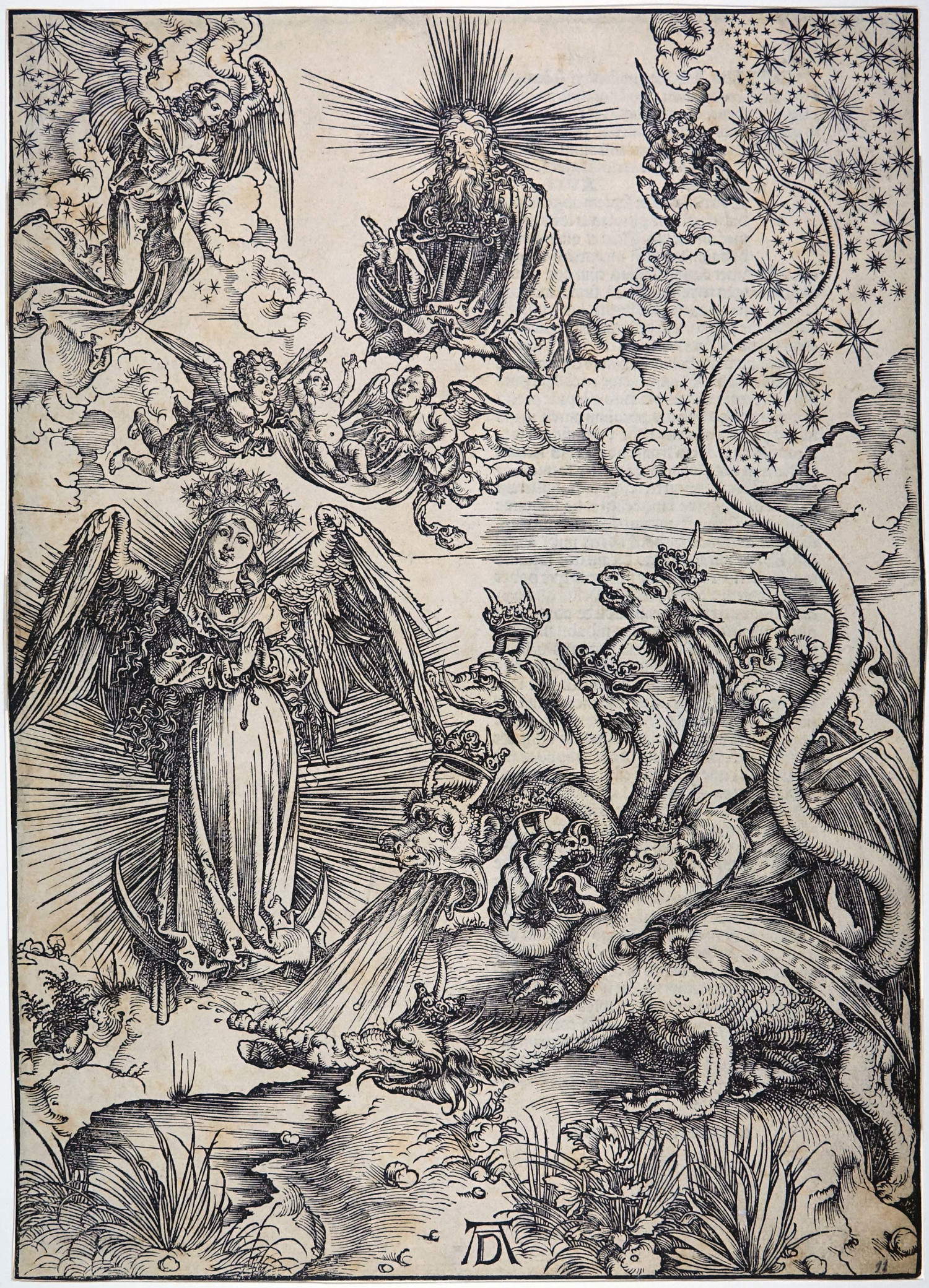 Albrecht D&uuml;rer, The Apocalyptic Woman (woodcut; 393 x 280 mm, PN 1588)