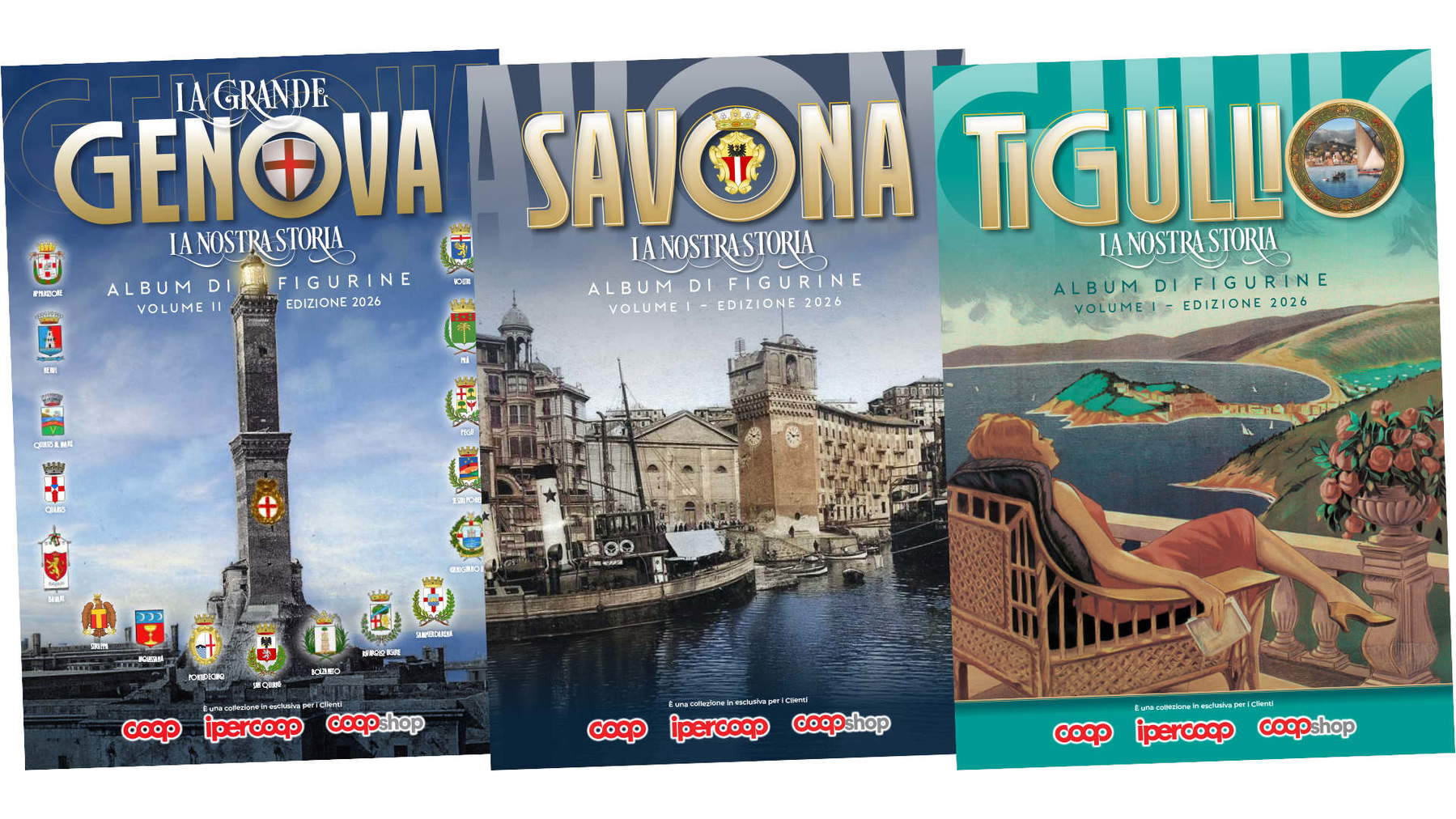 Los álbumes de cromos de Coop Liguria 2026