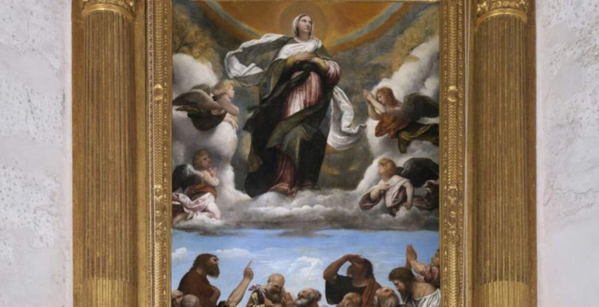 Restoration of Moretto's Assumption in Brescia's Duomo Vecchio completed.