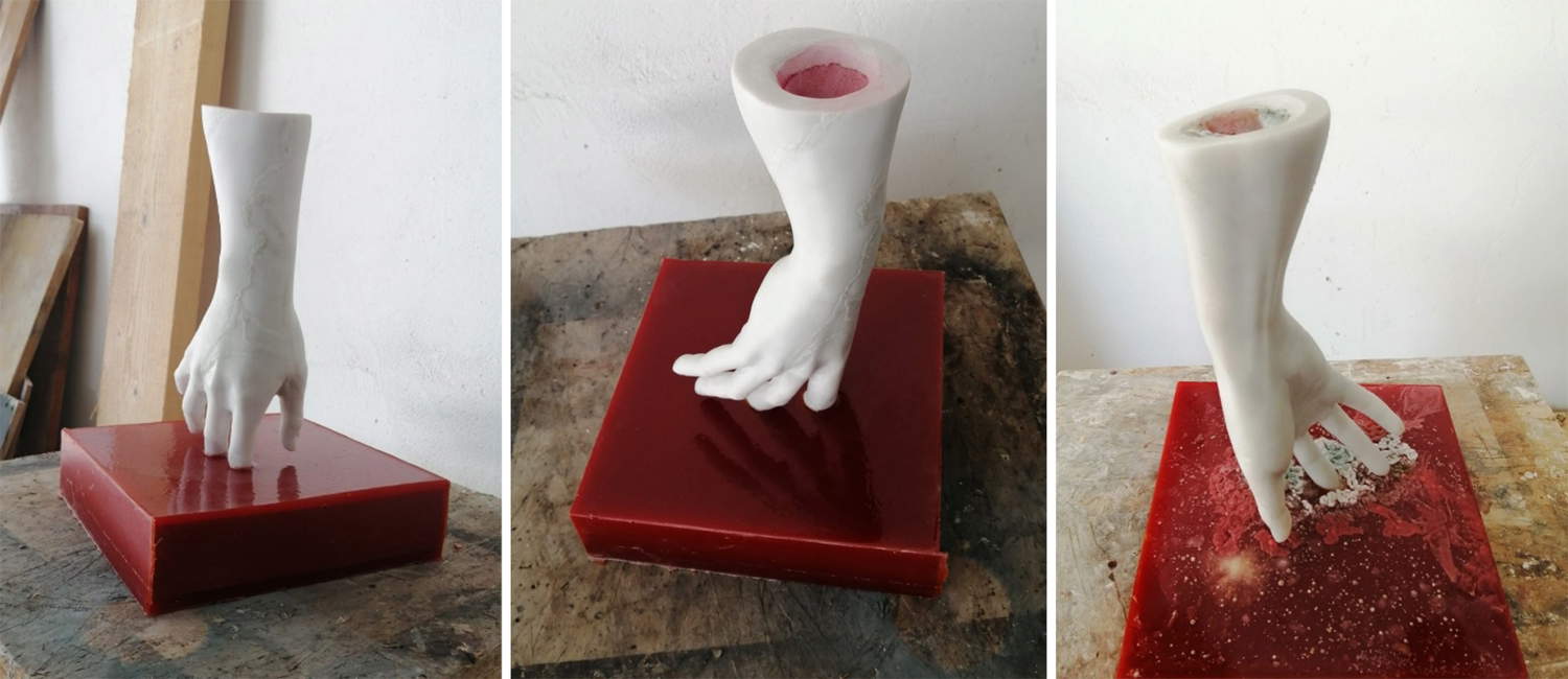 Phases of preparation of the work Lymph and of