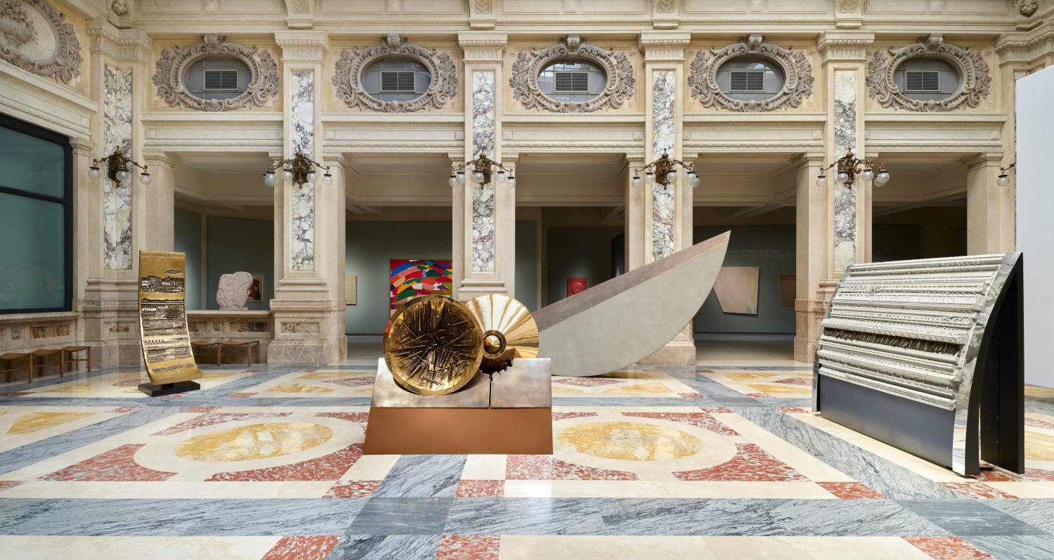 Arnaldo Pomodoro. A Life, Gallerie d'Italia - Milan, Intesa Sanpaolo Museum, 2026. Photo: Agostino Osio - Alto Piano Studio. Courtesy of Arnaldo Pomodoro Foundation and Intesa Sanpaolo.