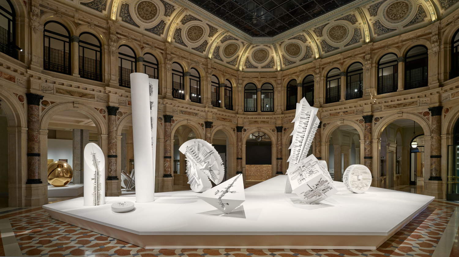Arnaldo Pomodoro. A Life, Gallerie d'Italia - Milan, Intesa Sanpaolo Museum, 2026. Photo: Agostino Osio - Alto Piano Studio. Courtesy of Arnaldo Pomodoro Foundation and Intesa Sanpaolo.