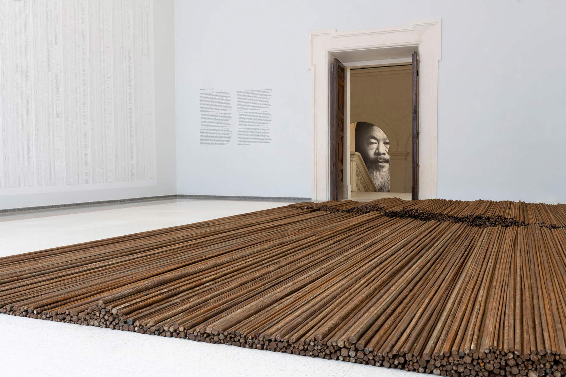 Allestimento della mostra AI WEIWEI: Aftershock presso MAXXI L&rsquo;Aquila. Foto allestimento &copy; Giorgio Benni, su gentile concessione di Fondazione MAXXI