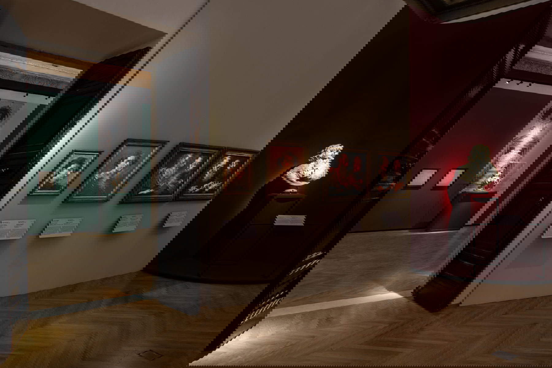 Allestimento della mostra Bernini e i Barberini presso Palazzo Barberini a Roma. Foto: Alberto Novelli