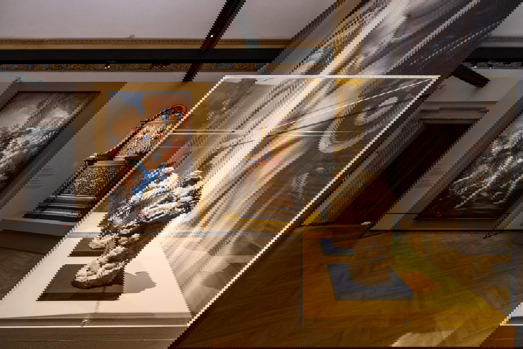 Allestimento della mostra Bernini e i Barberini presso Palazzo Barberini a Roma. Foto: Alberto Novelli