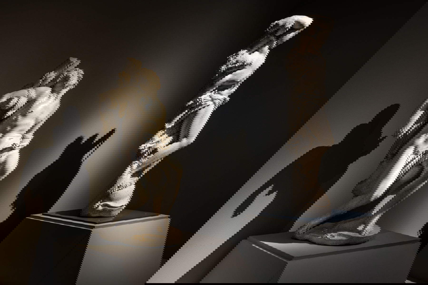 Setting up of the Bernini and the Barberini exhibition at Palazzo Barberini in Rome. Photo: Alberto Novelli