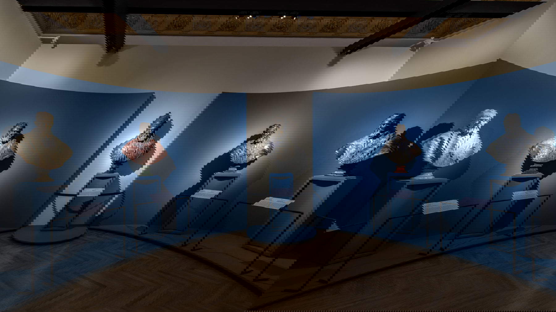 Allestimento della mostra Bernini e i Barberini presso Palazzo Barberini a Roma. Foto: Alberto Novelli