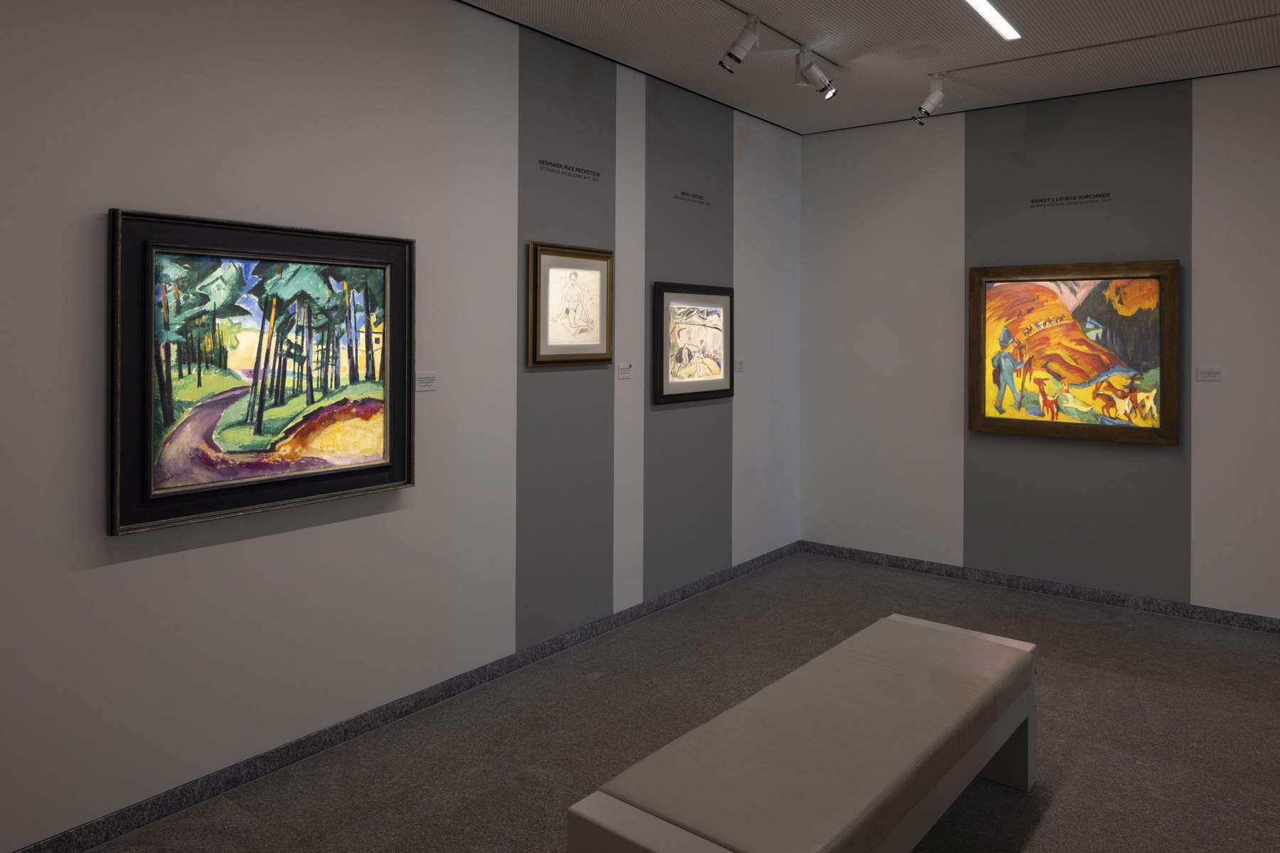 Allestimento della mostra Kandinsky, Jawlensky, Werefkin e i Maestri dell&rsquo;Espressionismo. Foto: Roberto Pellegrini