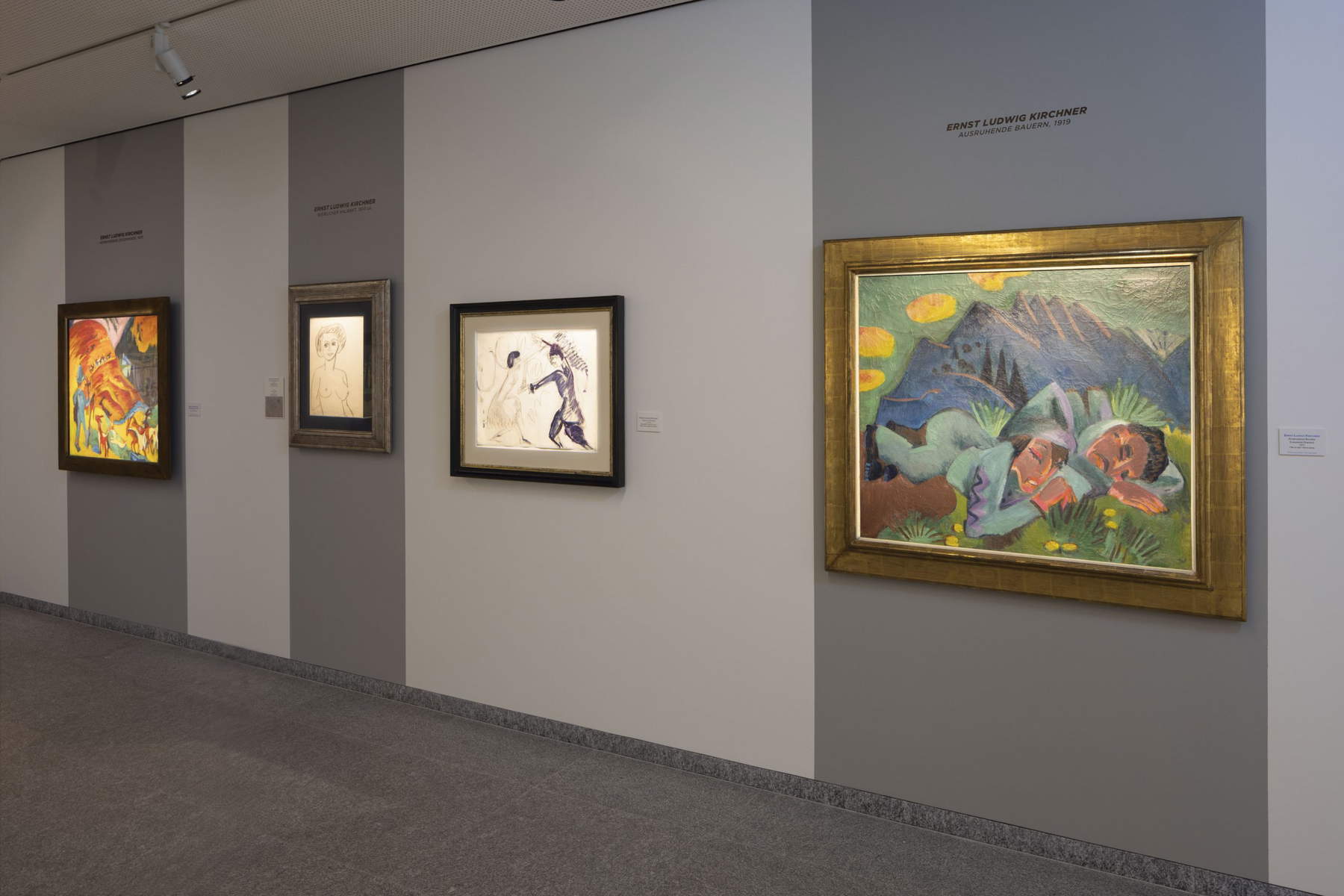 Allestimento della mostra Kandinsky, Jawlensky, Werefkin e i Maestri dell&rsquo;Espressionismo. Foto: Roberto Pellegrini