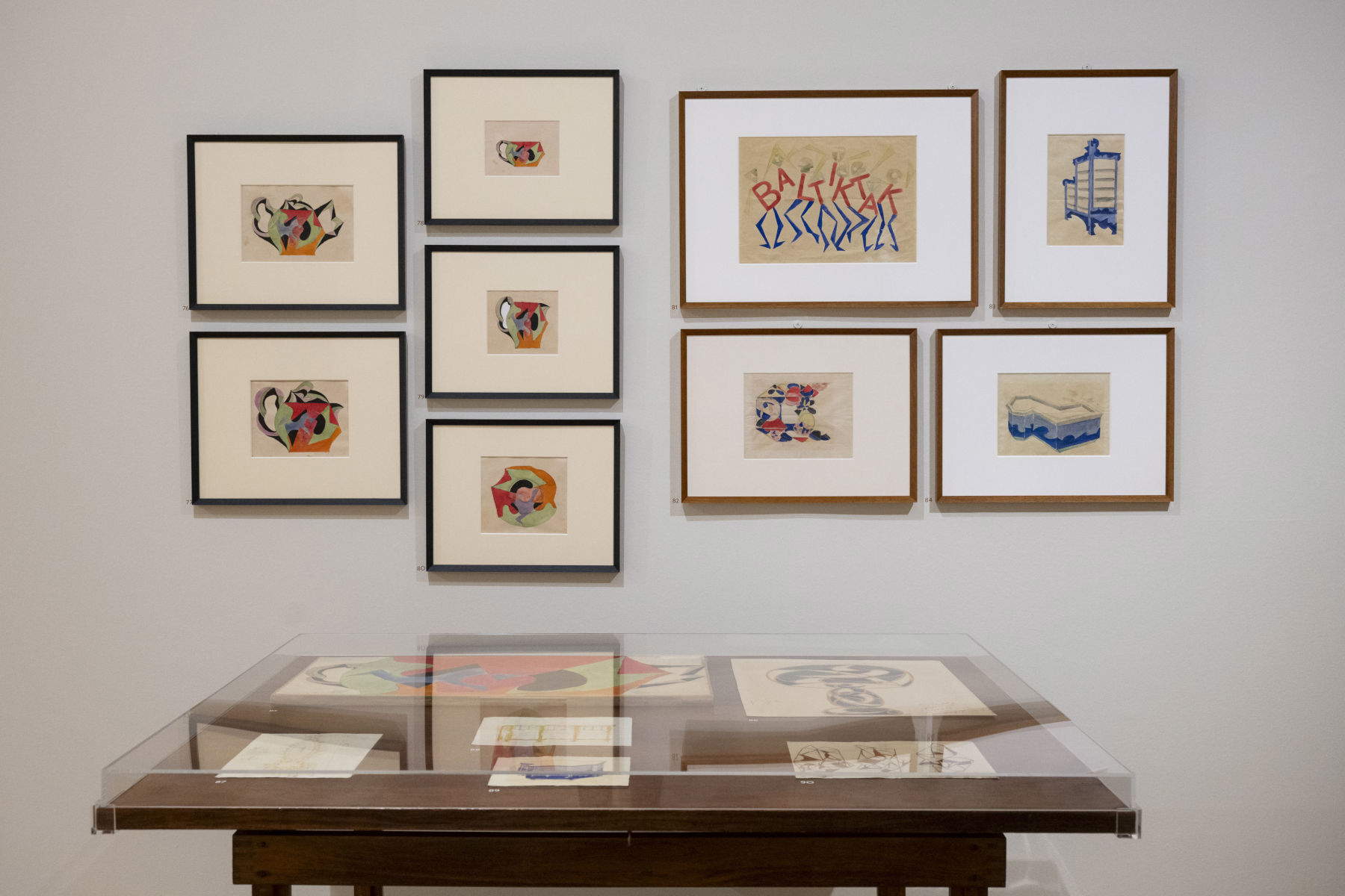 Einrichtung der Ausstellung Un altro Novecento. Werke auf Papier aus den Sammlungen des GAM. Foto: Perottino