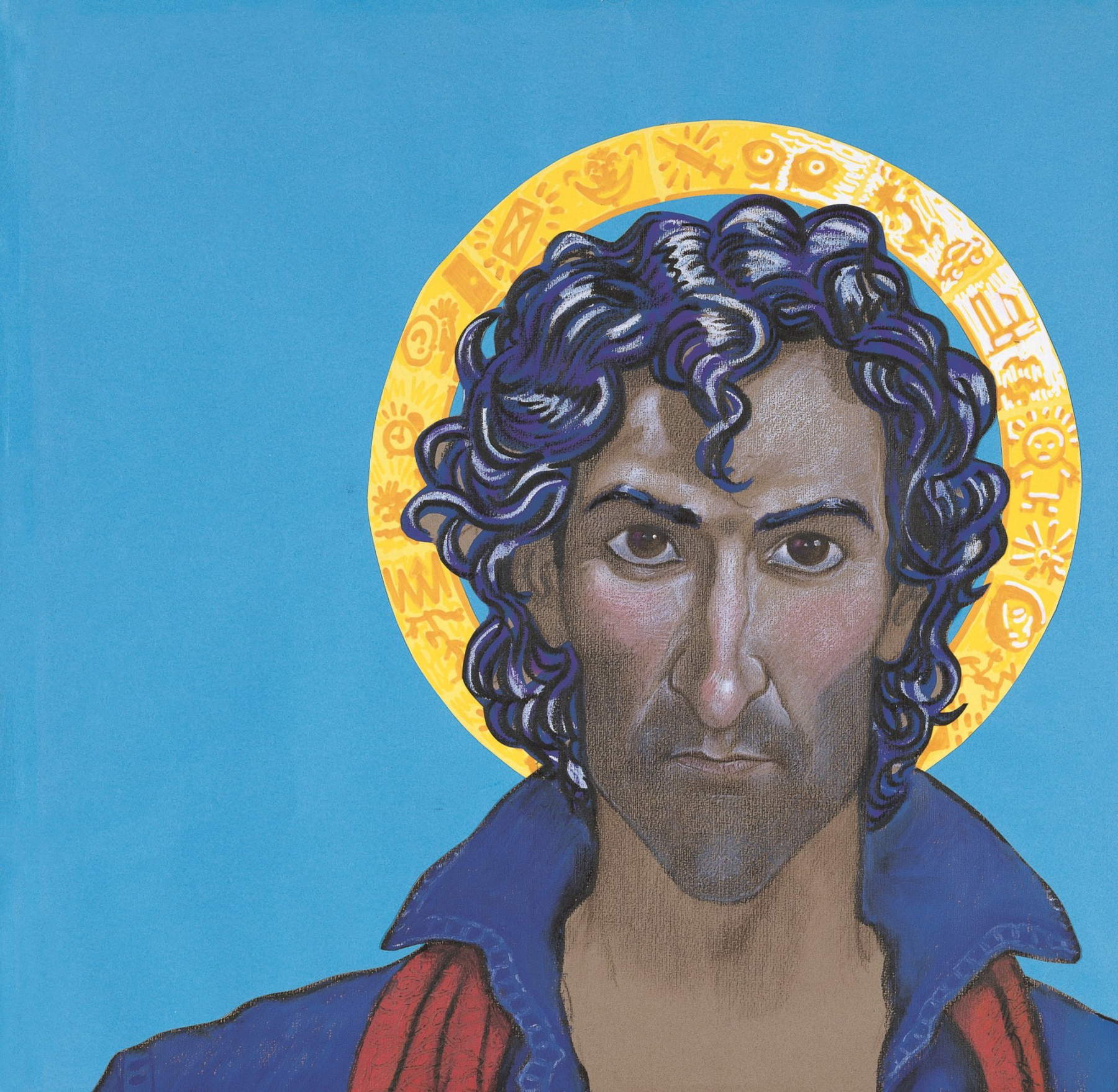 Andrea Pazienza, Dessin pour la couverture de Pompeo (1987 ; technique mixte sur papier ; collection privée)