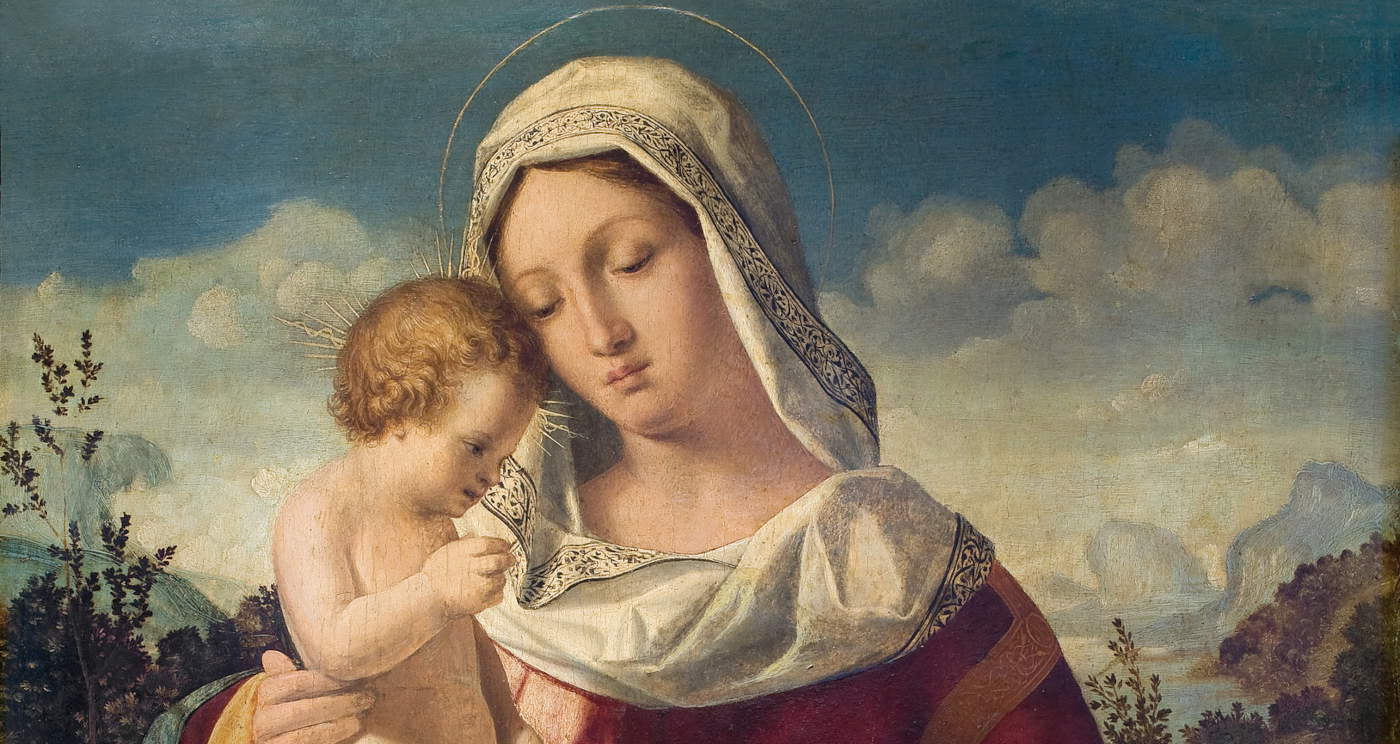 Renaissance painting by Andrea Previtali, disciple of Giovanni Bellini, on display in Abano Terme