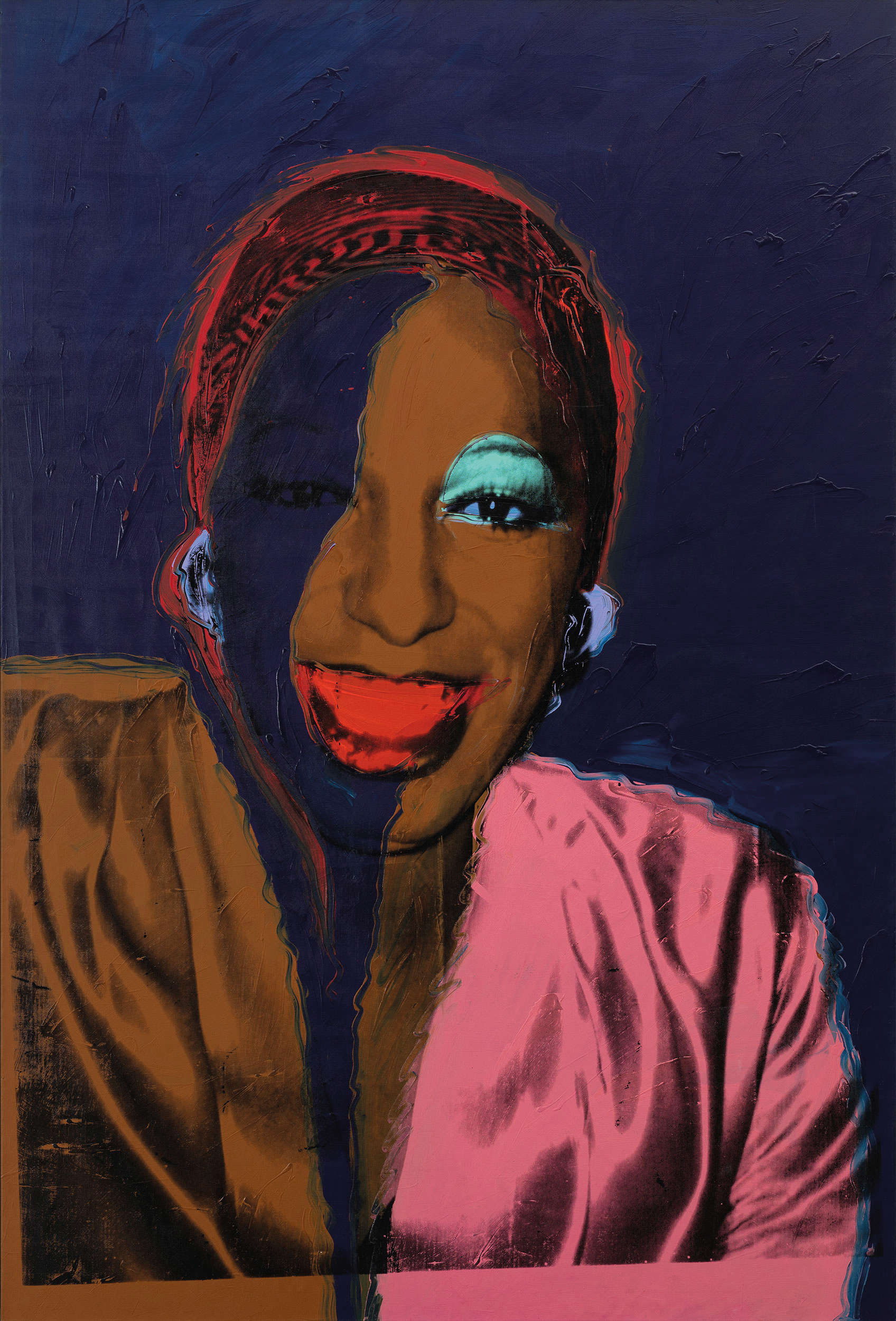 Andy Warhol, Ladies and Gentlemen (Wilhelmina Ross) (1975; Acrilico e inchiostro serigrafico su tela, 305 x 205 cm; Parigi, Fondation Louis Vuitton) &copy; foto Primae / Louis Bourjac &copy; The Andy Warhol Foundation for the Visual Arts Inc., by SIAE 2026